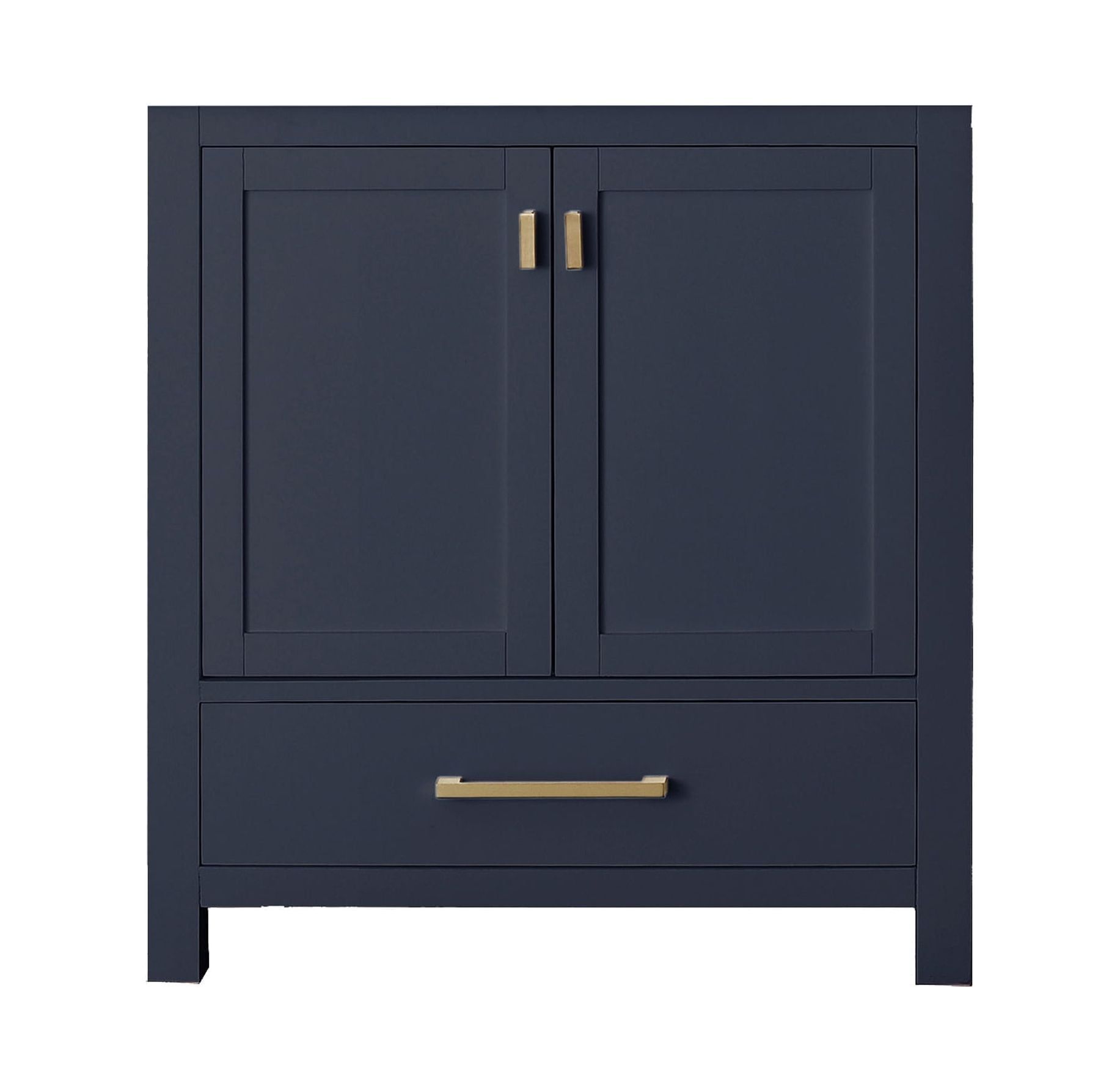 Navy Blue 30'' Solid Wood Single Vanity Base