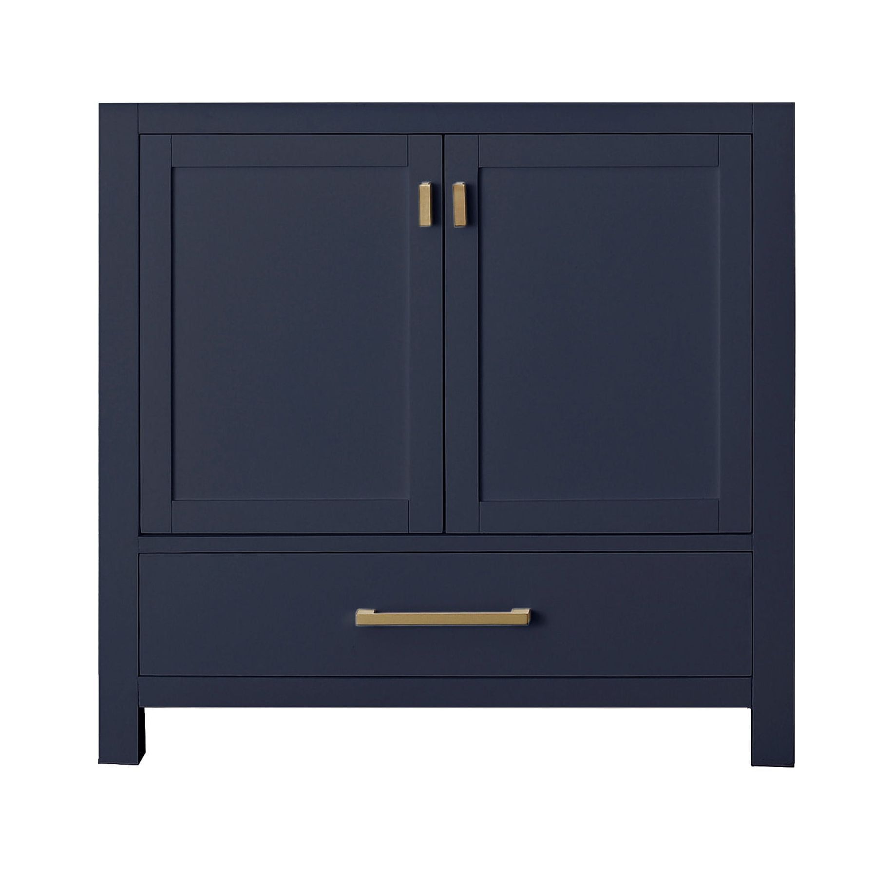 Modero 36'' Navy Blue Solid Wood Freestanding Vanity Base