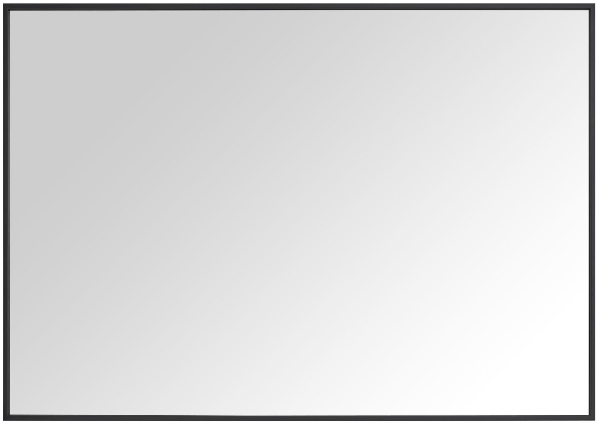 Sonoma 39" x 28" Matte Black Rectangular Bathroom Vanity Mirror