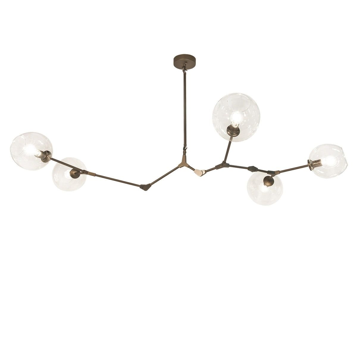 Fairfax Dark Bronze 5-Light Sputnik Chandelier