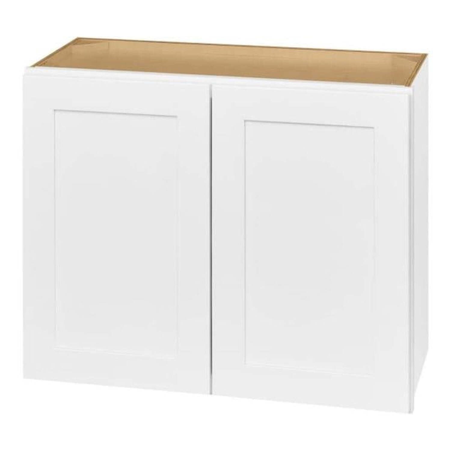 Alpine White Shaker 30" Plywood Wall Bridge Cabinet