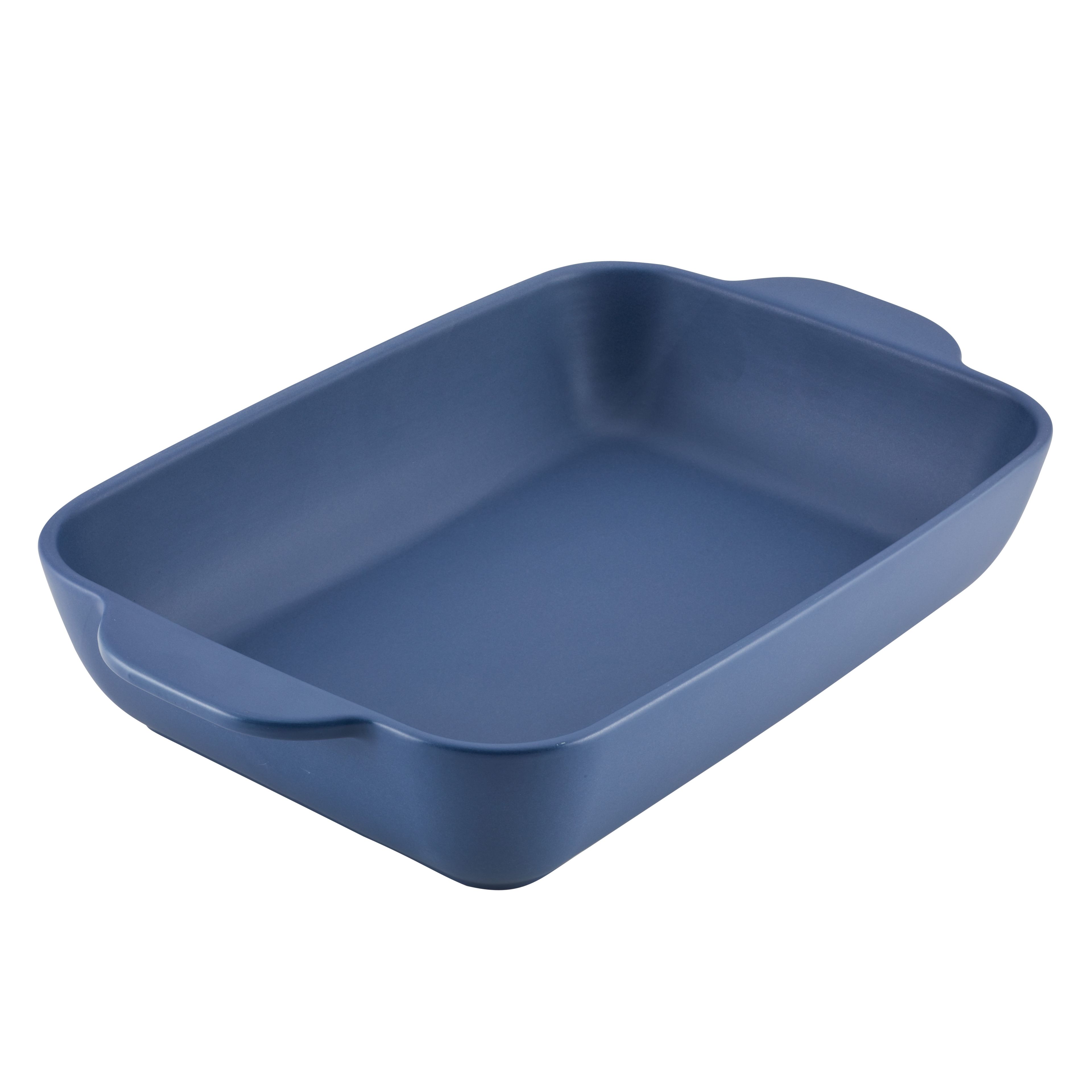 Anchor Blue Ceramic Rectangular Baking Dish, 9 x 13 Inch