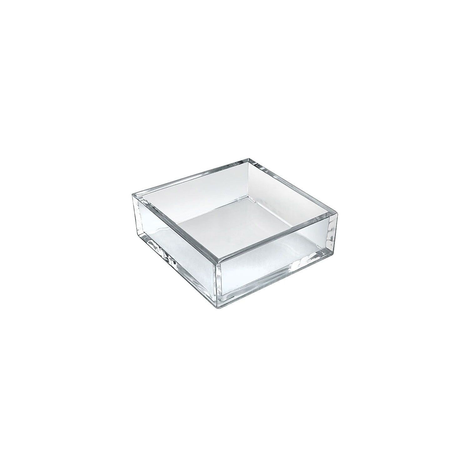 Deluxe Clear Acrylic Square Tray Organizer for Countertop, 5.75"