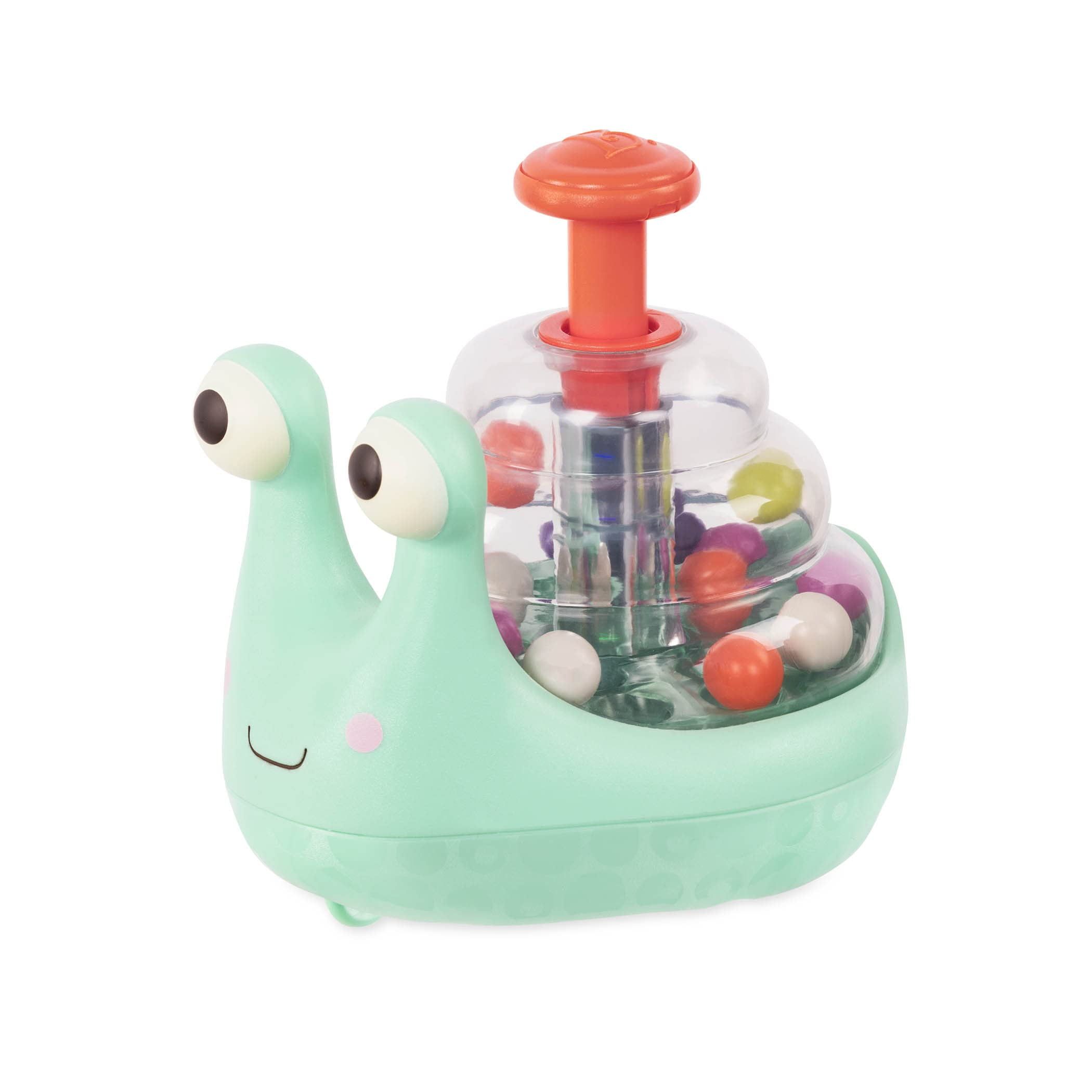 Mint Green Light-Up Snail Ball Popper Toy