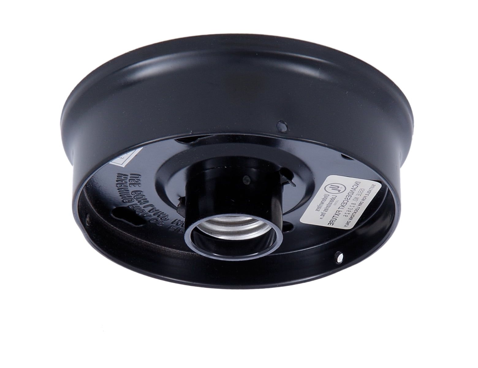 Black Satin Nickel 4-Inch Wired Flush Mount Ceiling Fixture