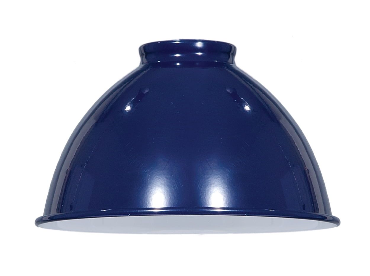 Blue Industrial Metal Dome Lamp Shade