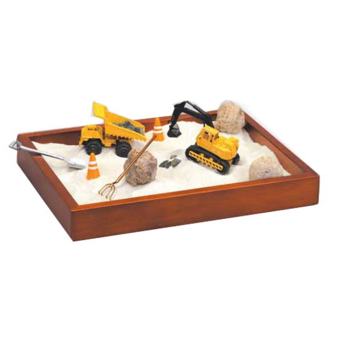 Wooden Executive Construction Sandbox with Accessories