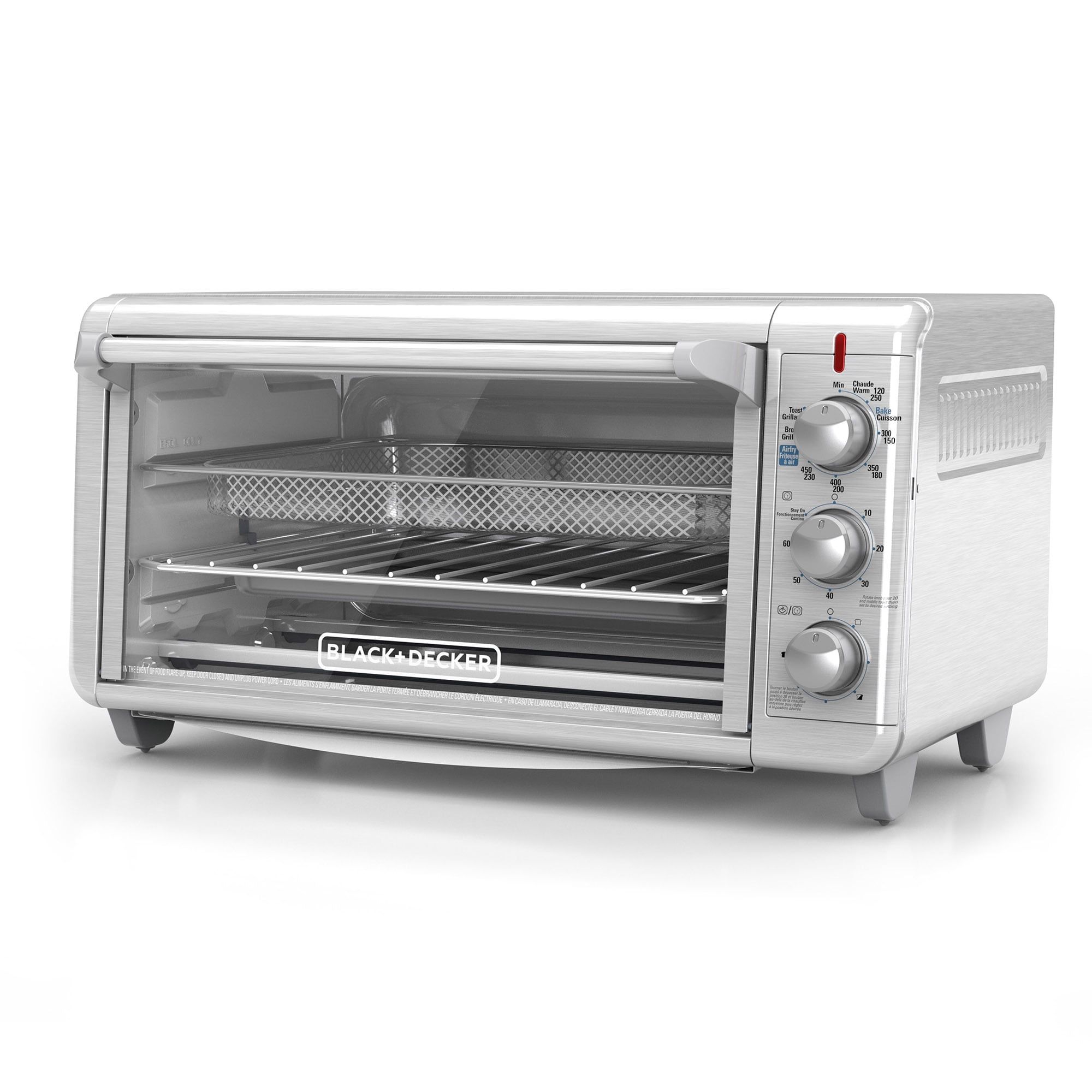 Stainless Steel 8-Slice Air Fry Toaster Oven with Broiler