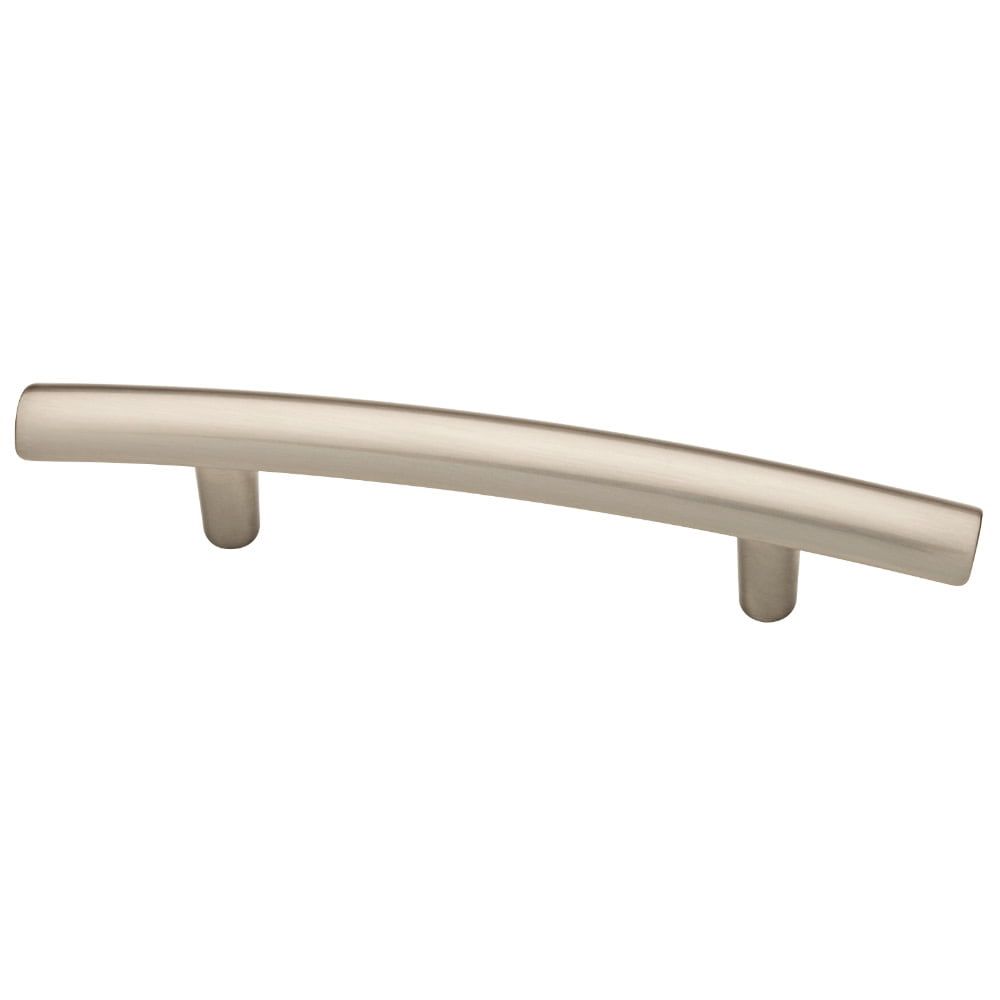 Satin Nickel 3" Arched Cabinet Bar Pull with Mounting Hardware