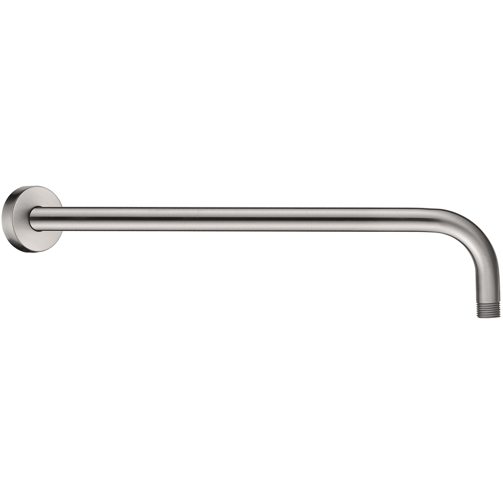 Brushed Nickel 16-Inch Stainless Steel L-Shaped Shower Arm