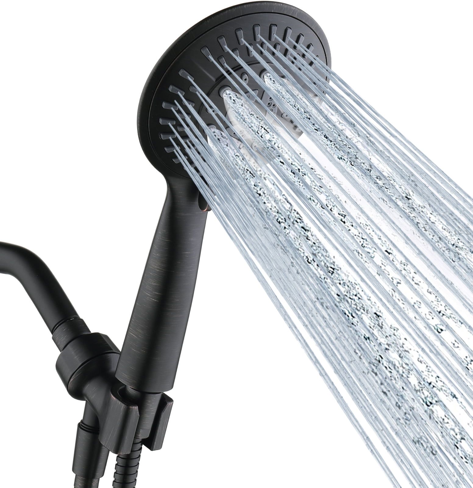 Oil-Rubbed Bronze Handheld Shower Head with 9 Spray Settings