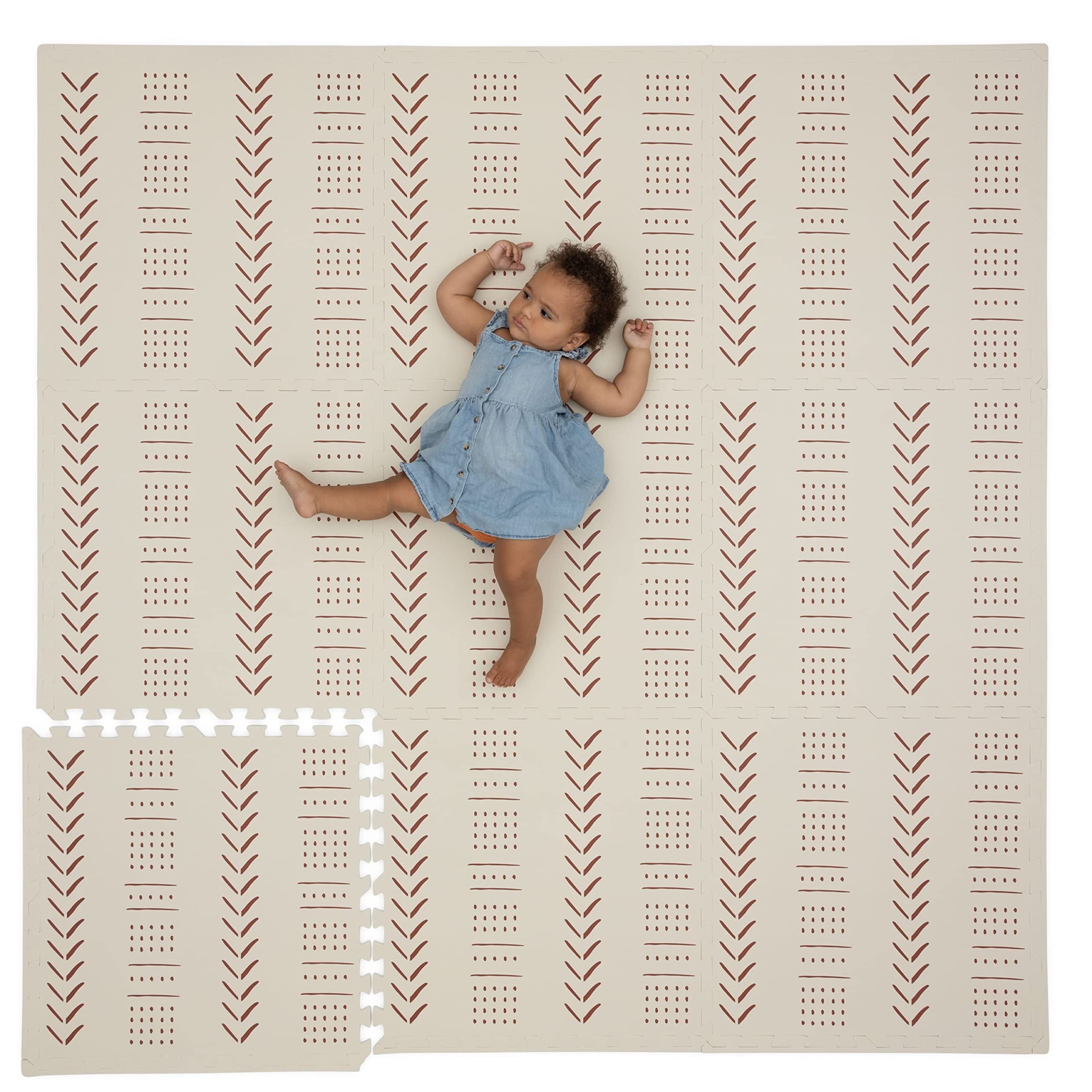 Beige 72" x 72" EVA Foam Baby Play Mat