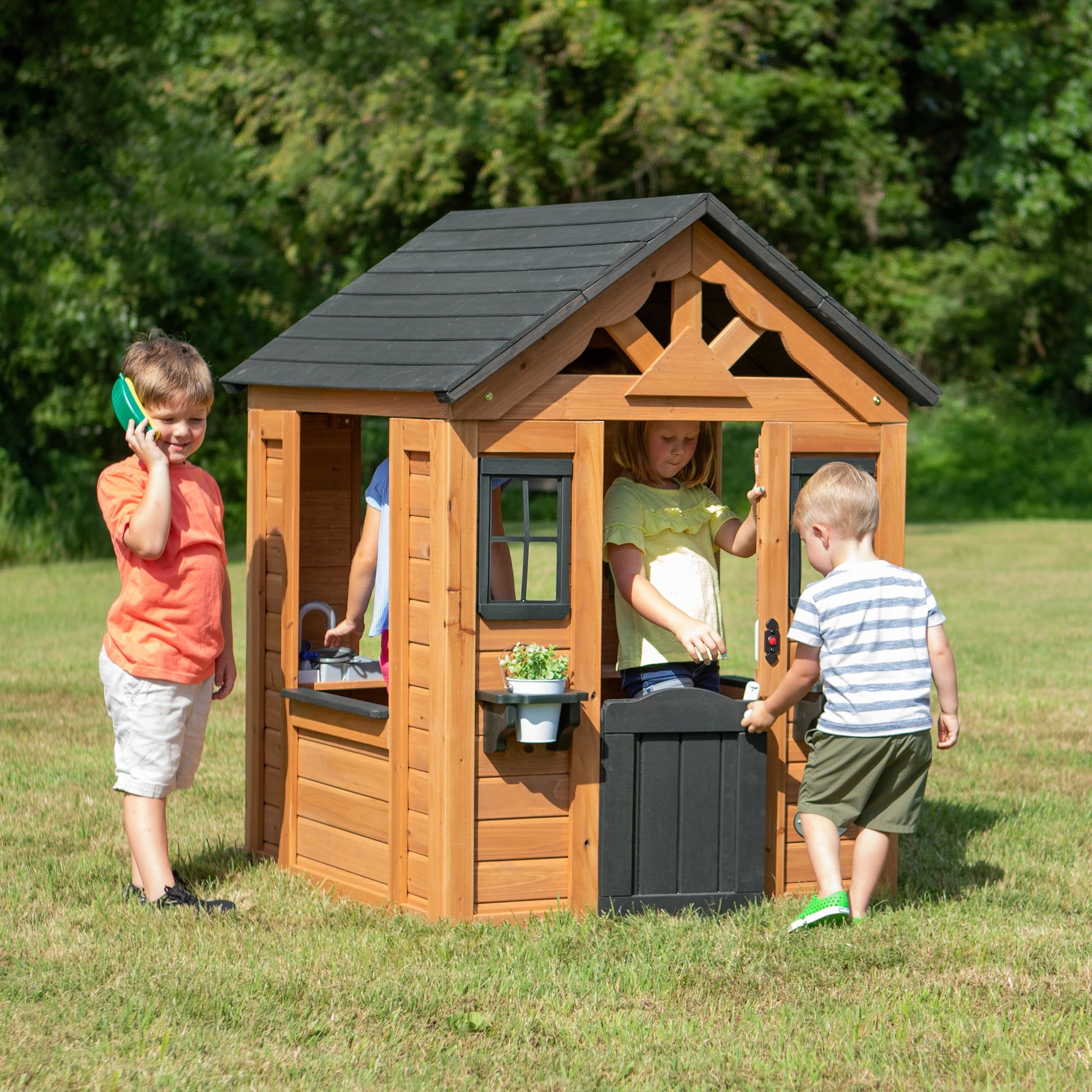 Sweetwater Cedar Wooden Playhouse with Snack Window