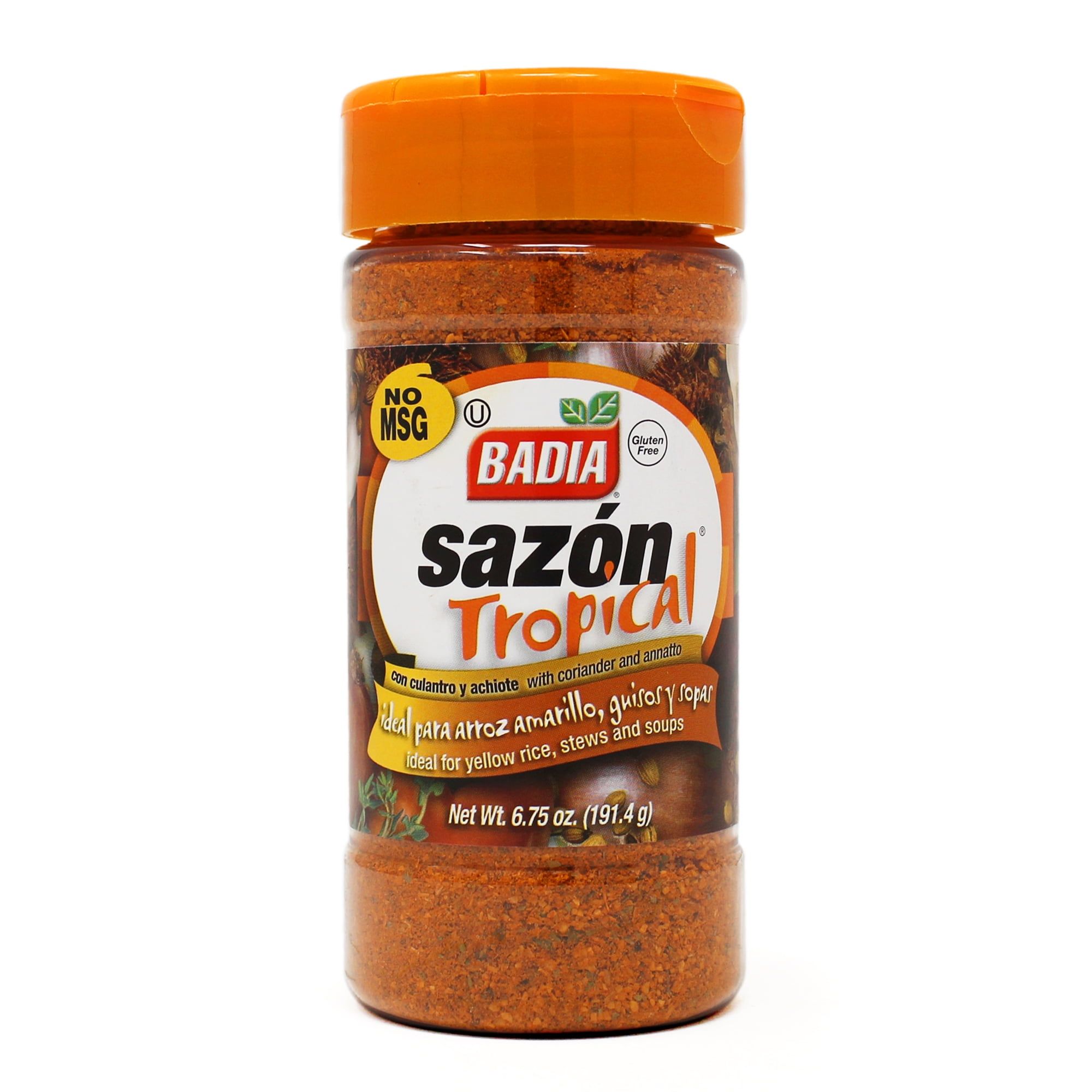 Badia Sazon Tropical with Coriander and Annatto, 6.75 oz