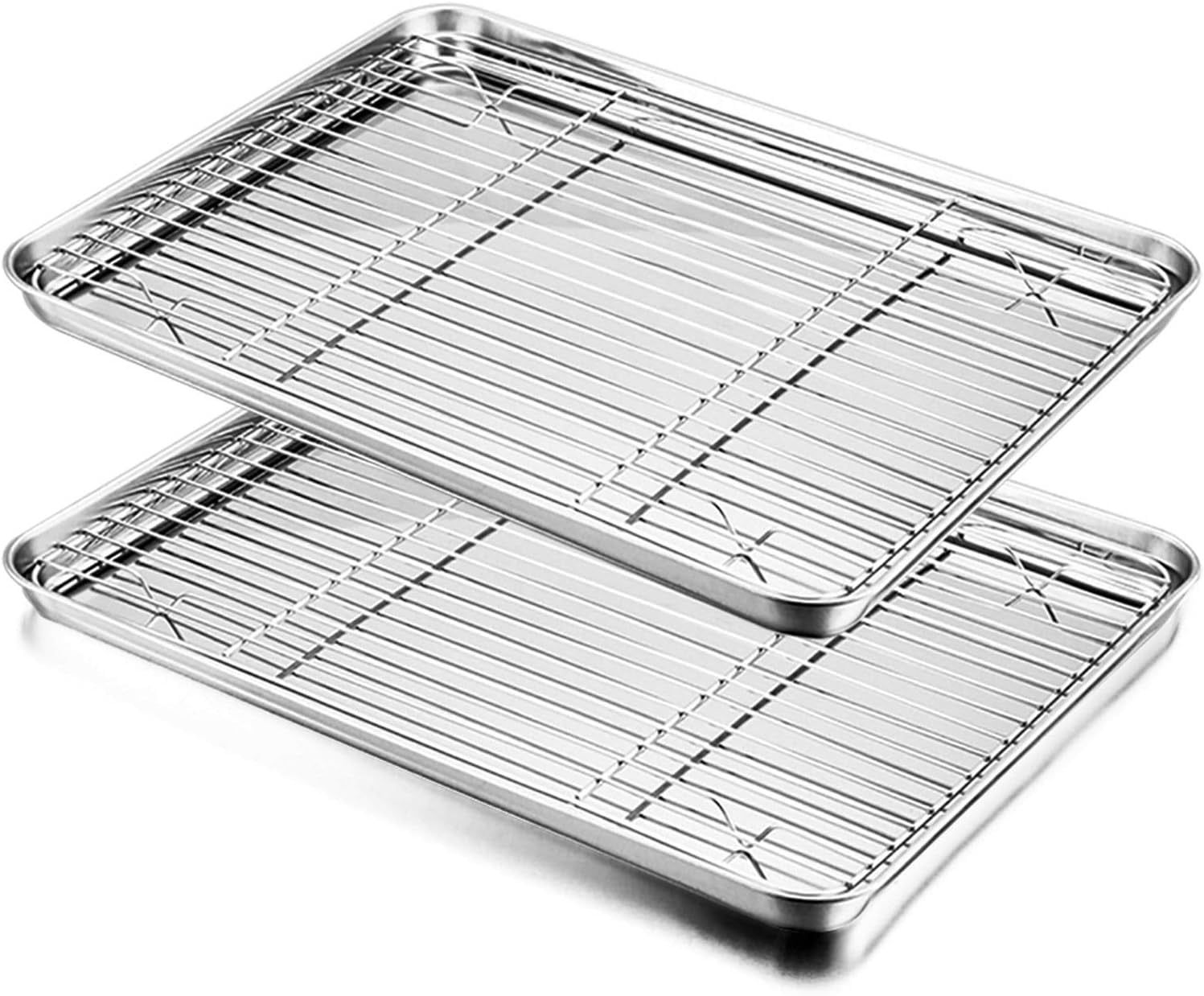 Stainless Steel Non-stick Baking Sheet with Rack Set