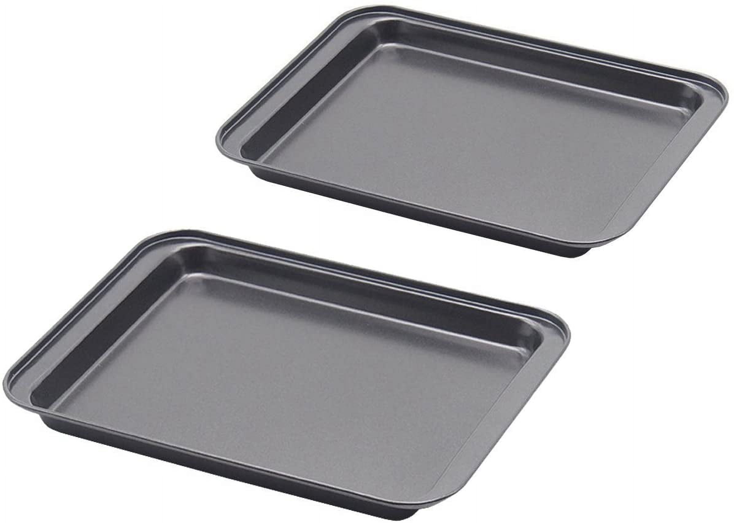 9.5" Gray Nonstick Carbon Steel Sheet Pan Set