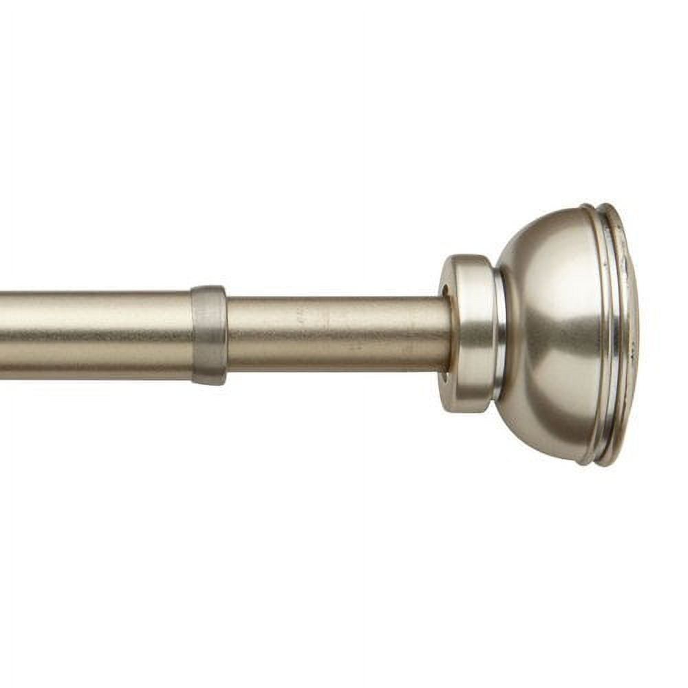 Adjustable Pewter Tension Rod for Curtains 24-36"