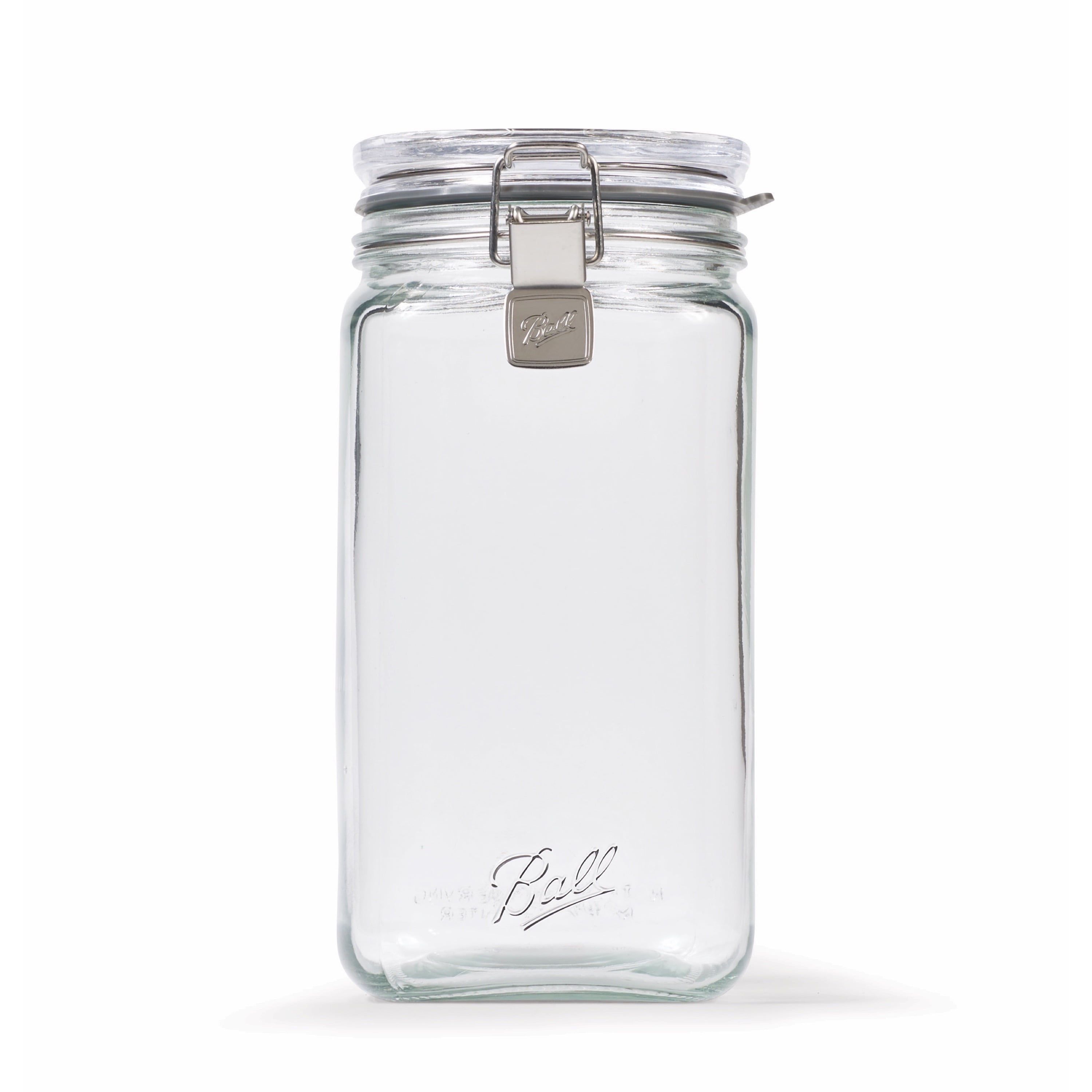 Clear Glass BPA-Free Latch Jar Set