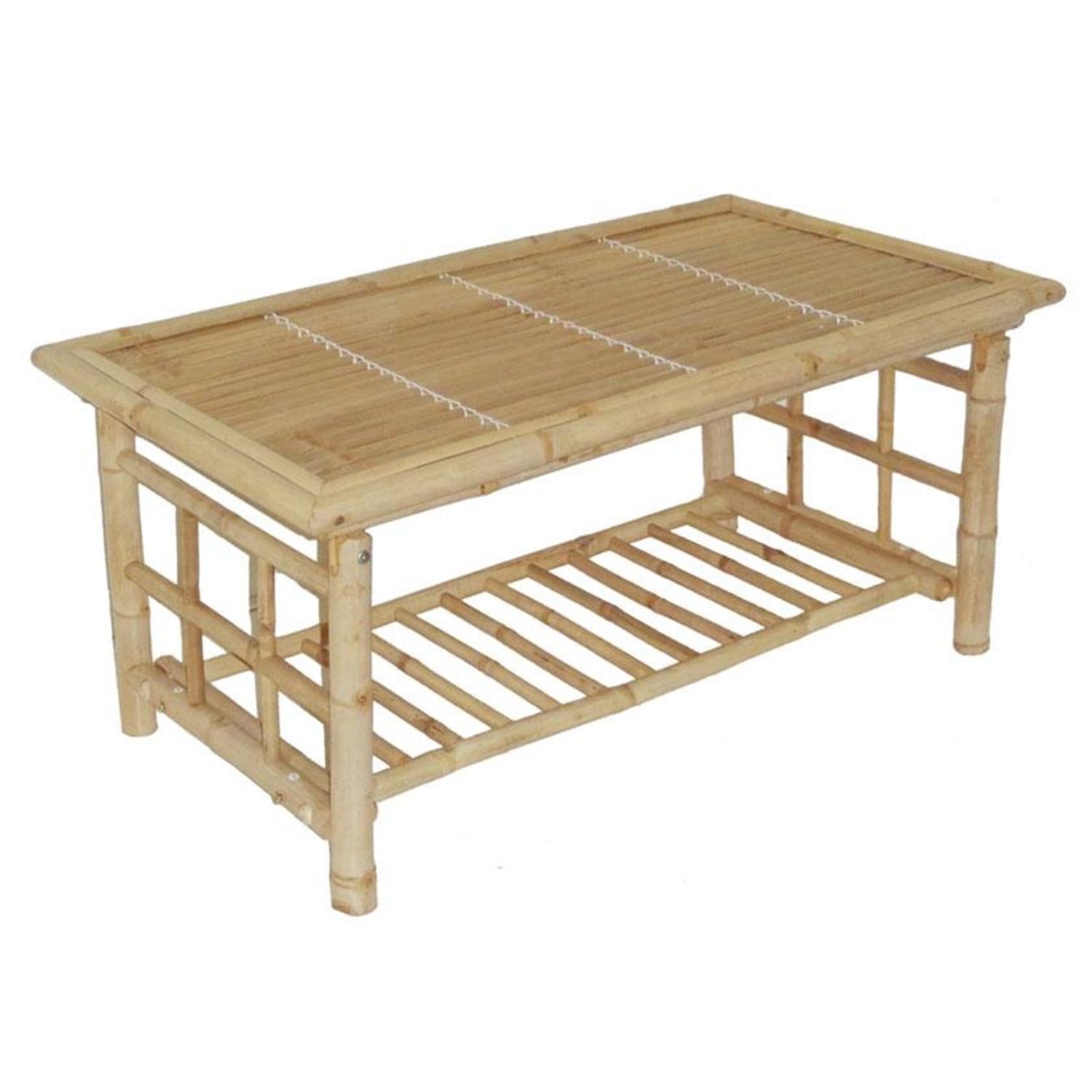 Tropical Breeze 42" Bamboo Indoor/Outdoor Coffee Table