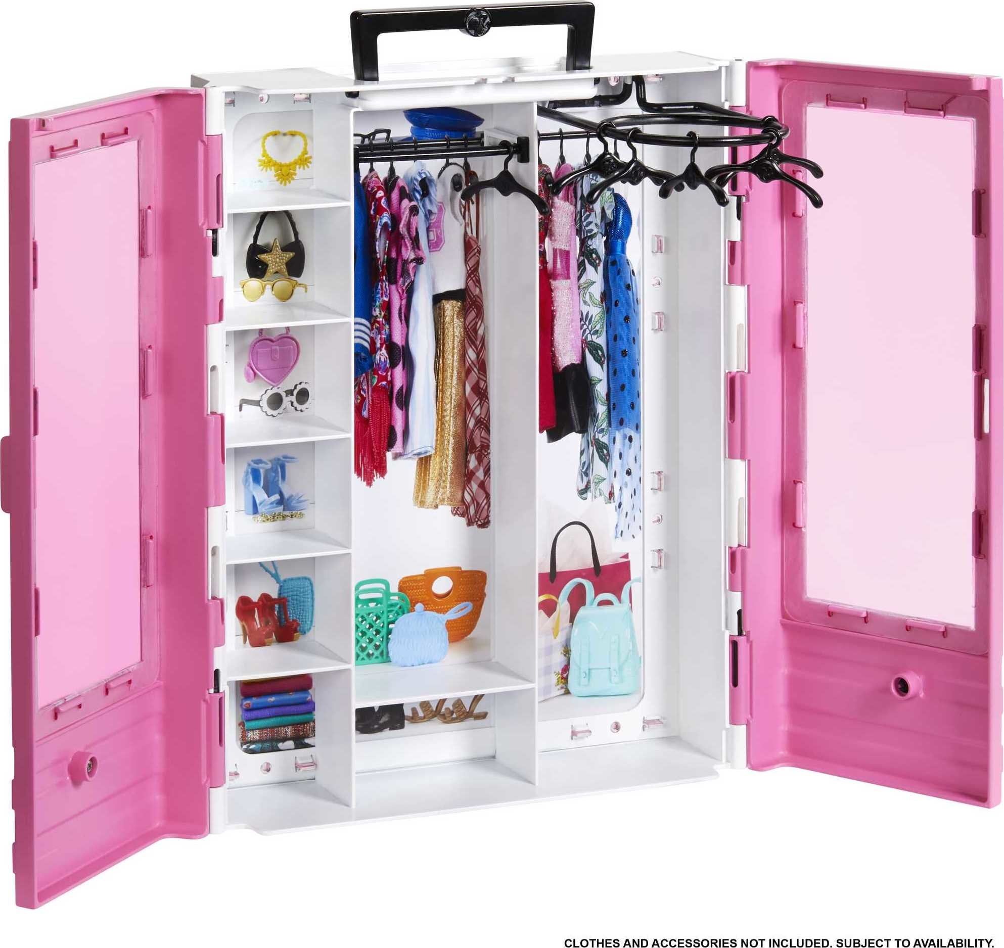 Barbie Fashionistas Pink Portable Closet with Hangers