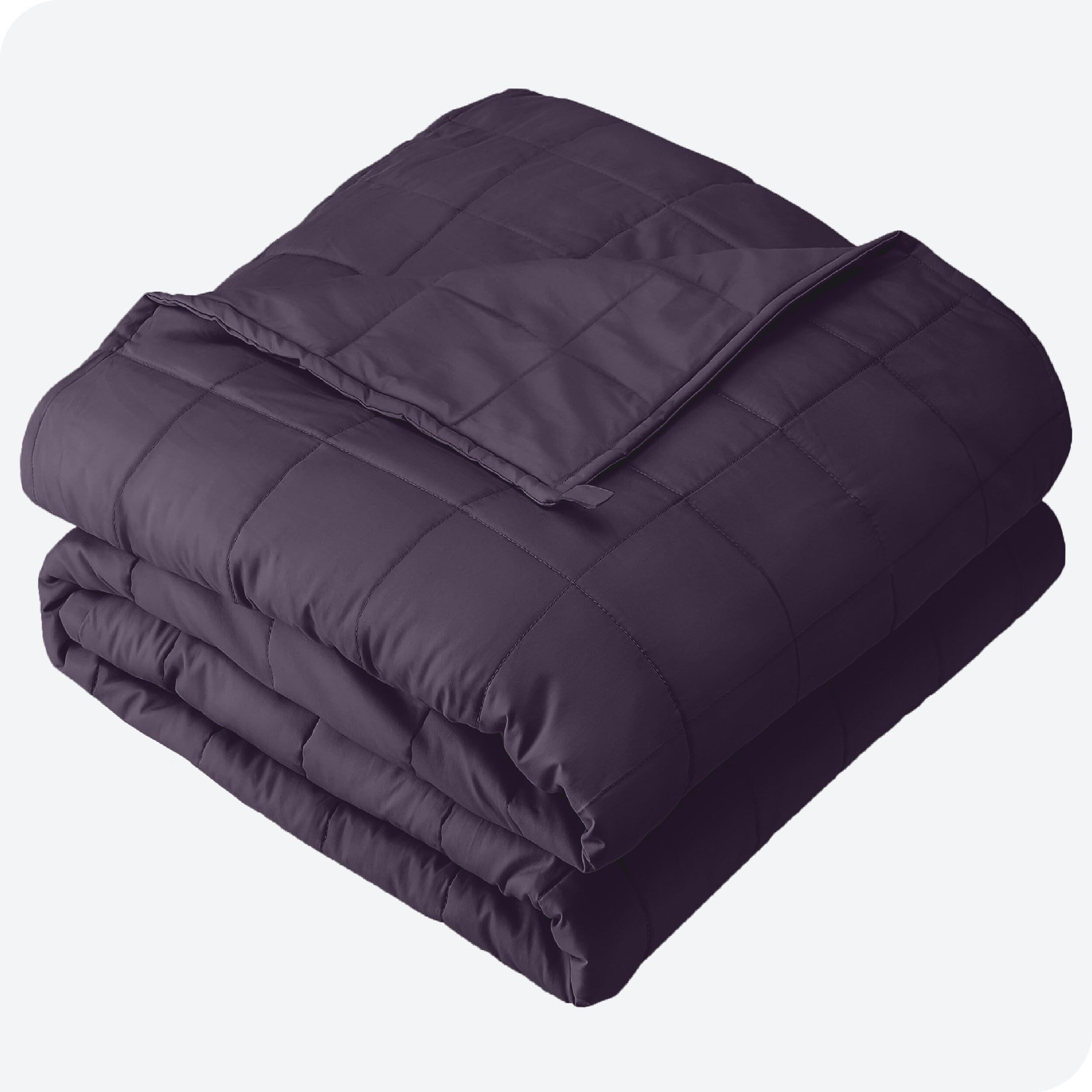 Eggplant Cotton Queen Size 20lb Weighted Blanket