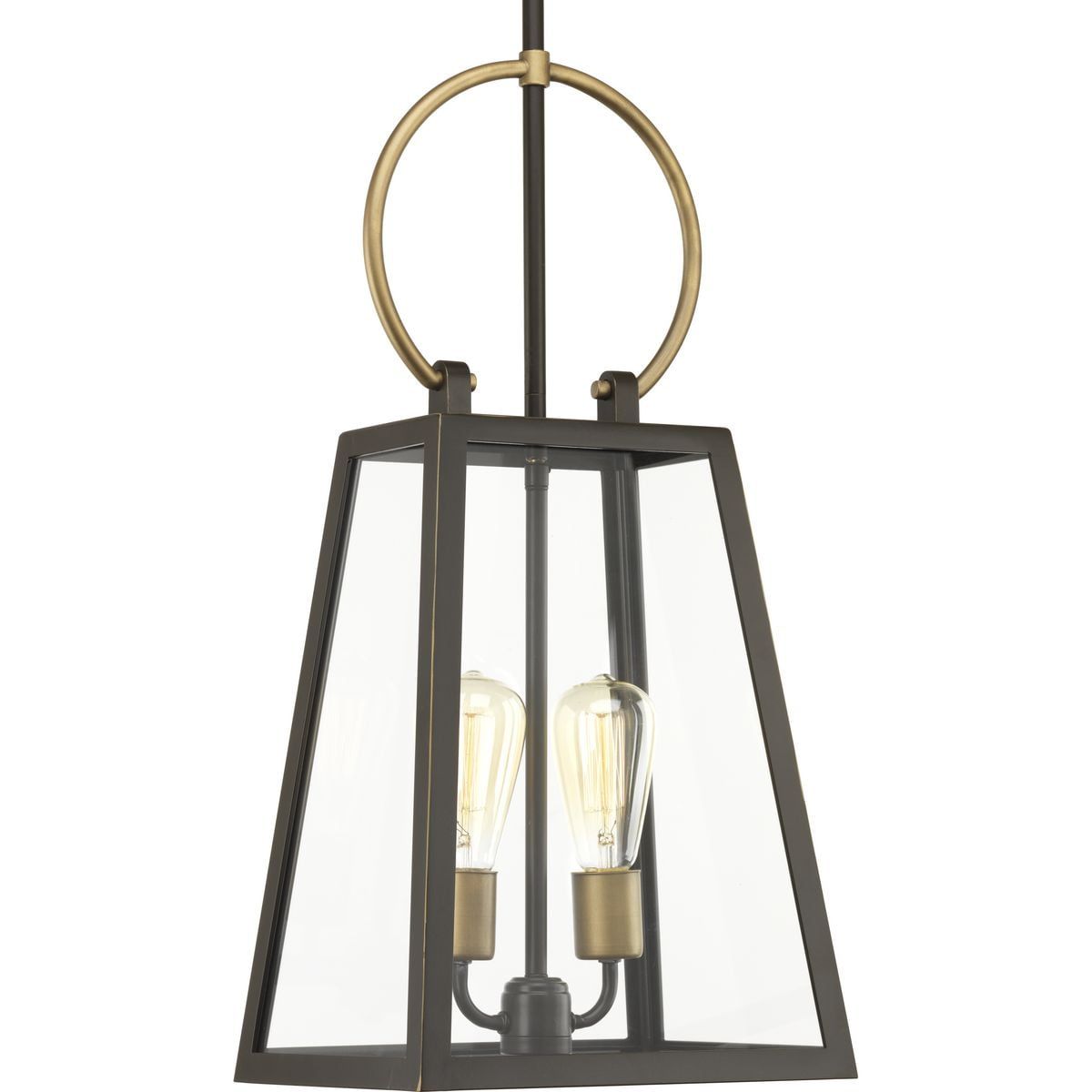 Barnett Bronze Glass Indoor/Outdoor Hanging Lantern