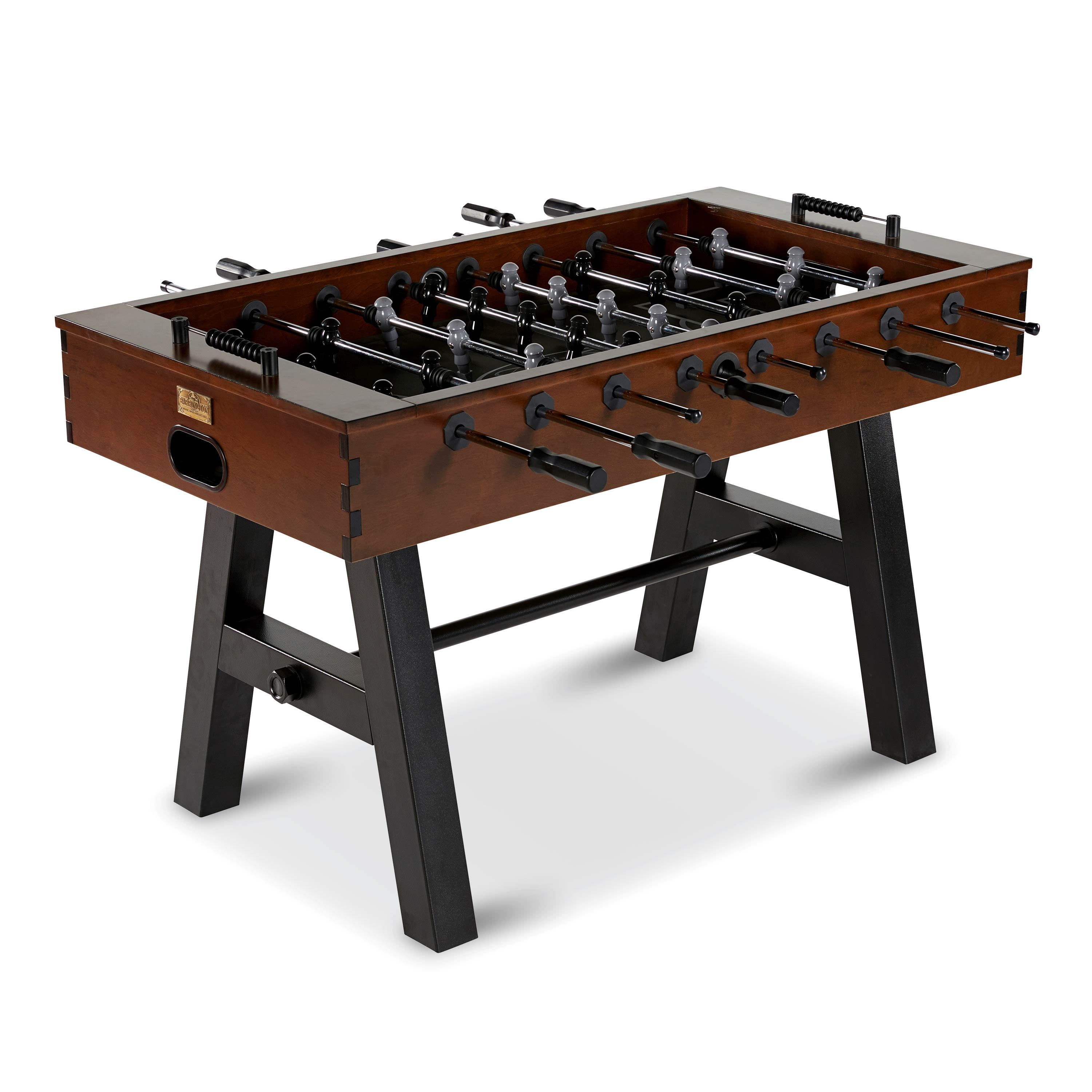 Barrington 56'' Brown and Black Oak Wood Foosball Table