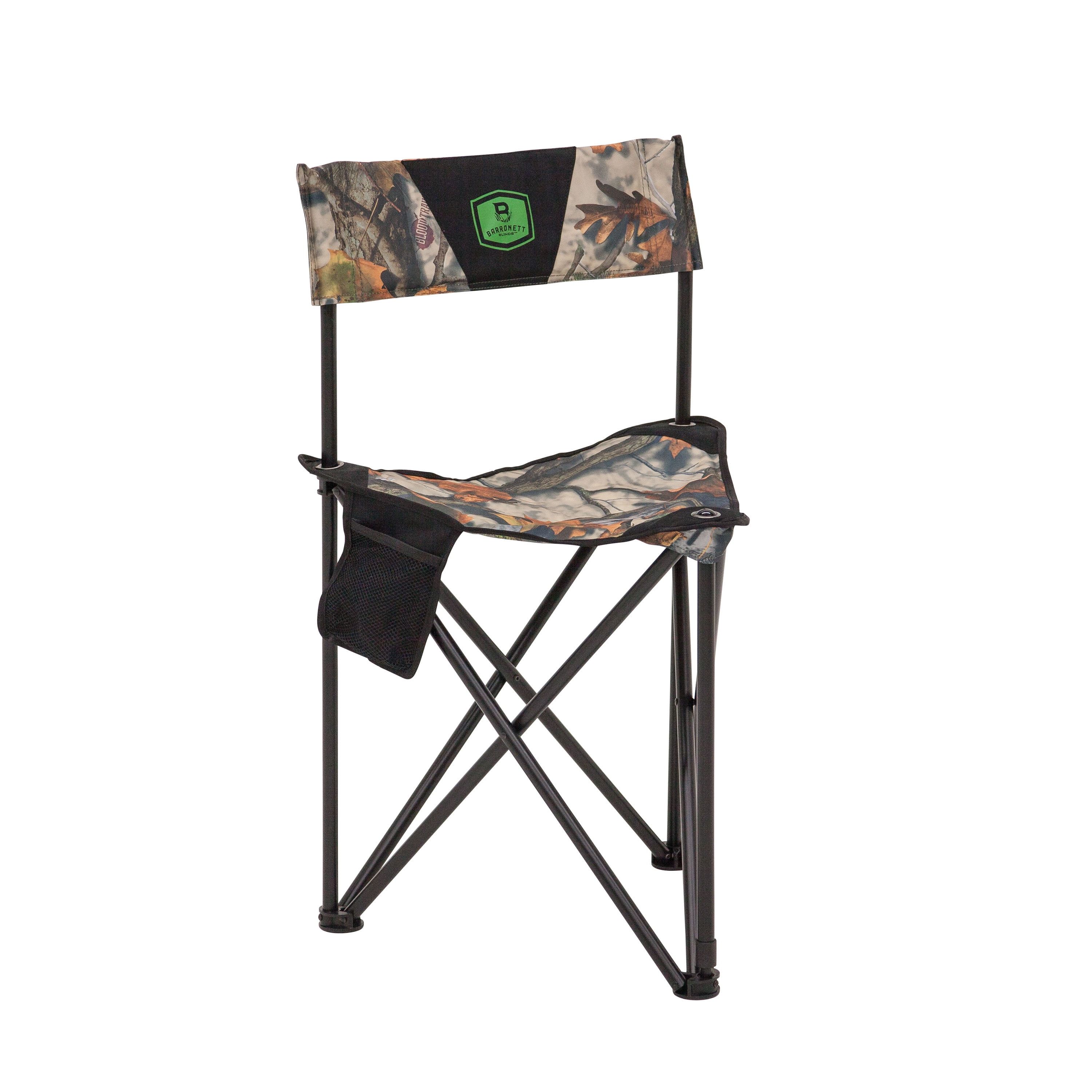 BloodTrail Woodland Camouflage XL Tripod Hunting Chair with Steel Frame