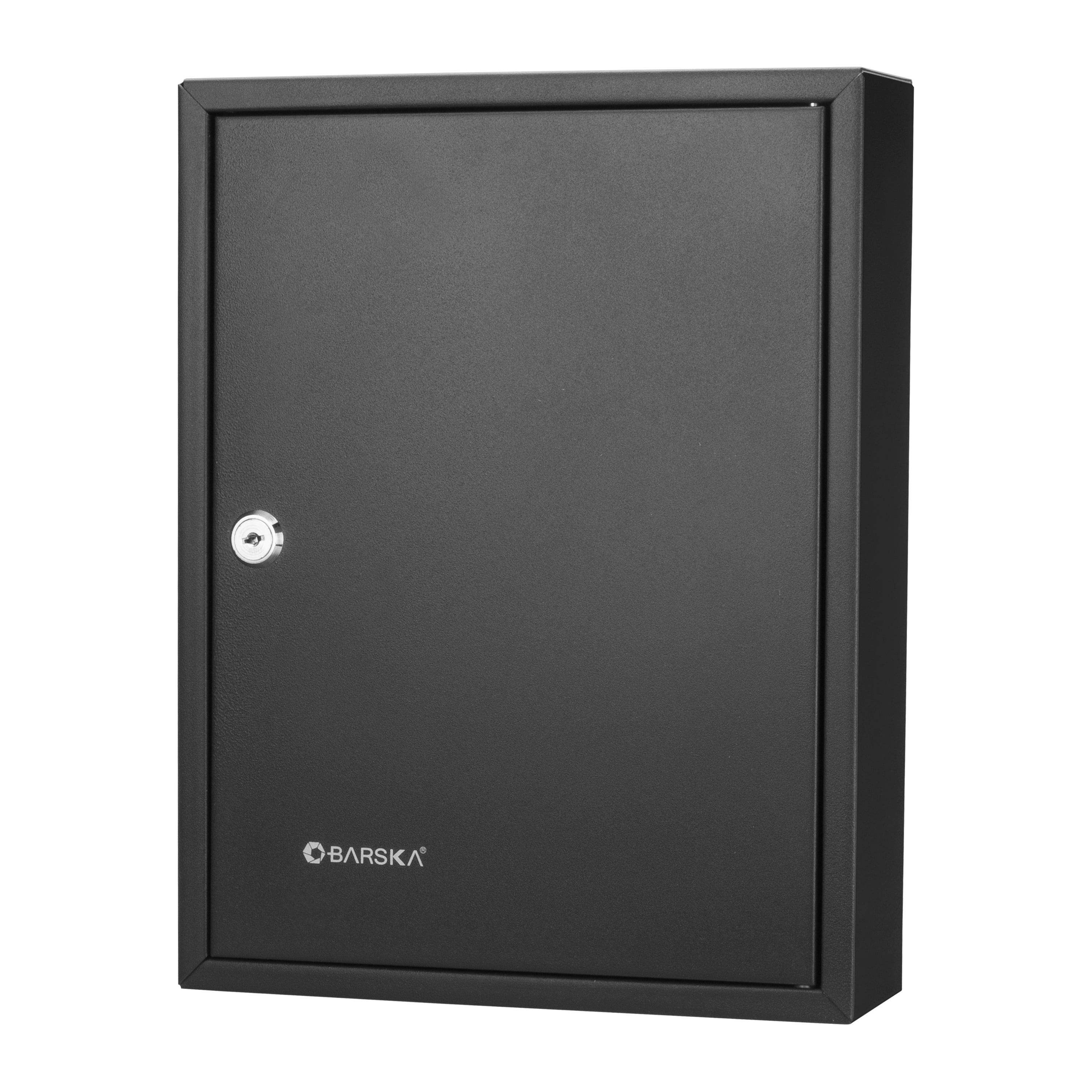 SecureKey Matte Black 42-Position Steel Key Cabinet with Color Labels