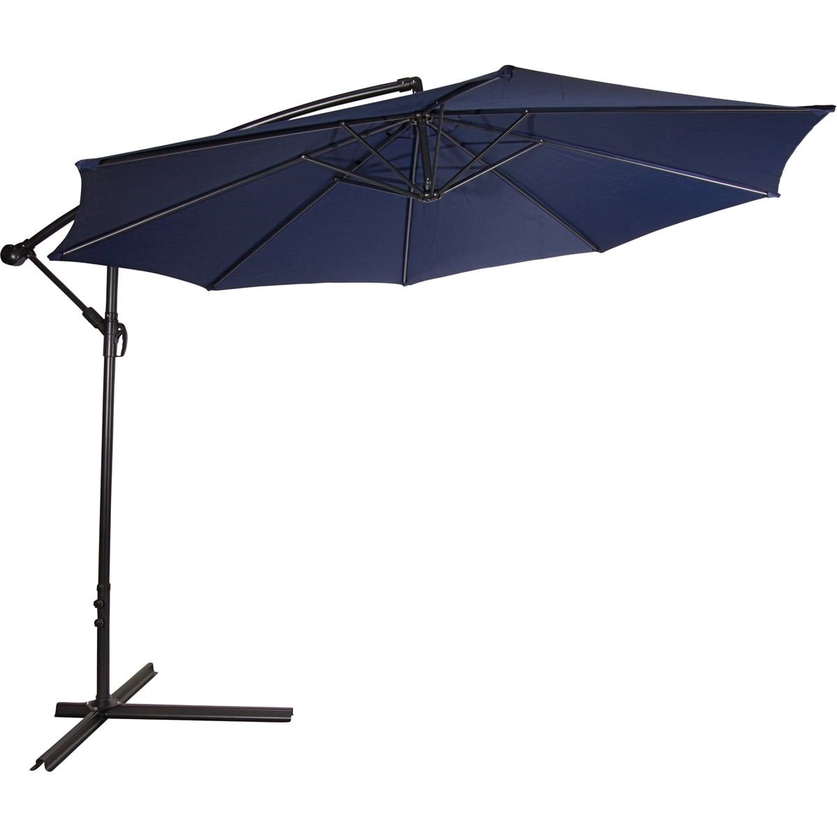Navy Blue 10 ft. Cantilever Patio Umbrella with Steel Frame