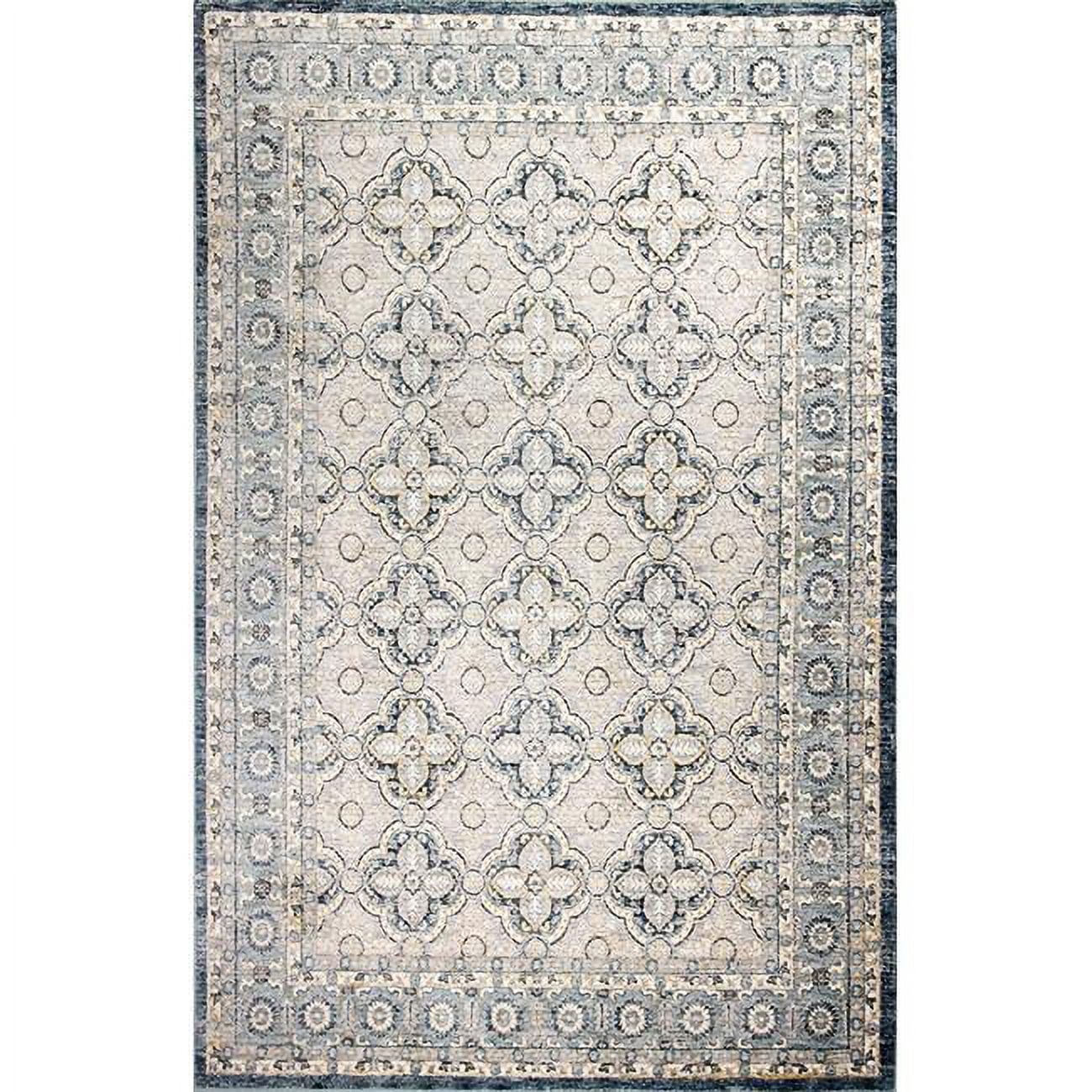 Handcrafted Elegance 4' x 6' Synthetic Gray Area Rug