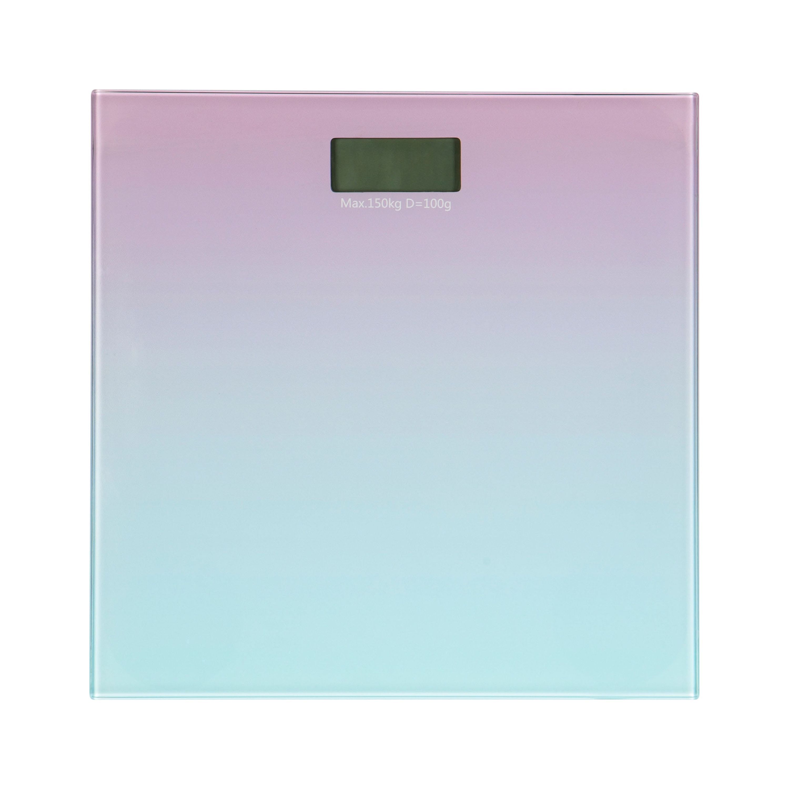 Ombre Glass Digital Bathroom Scale with Easy-to-Read Display