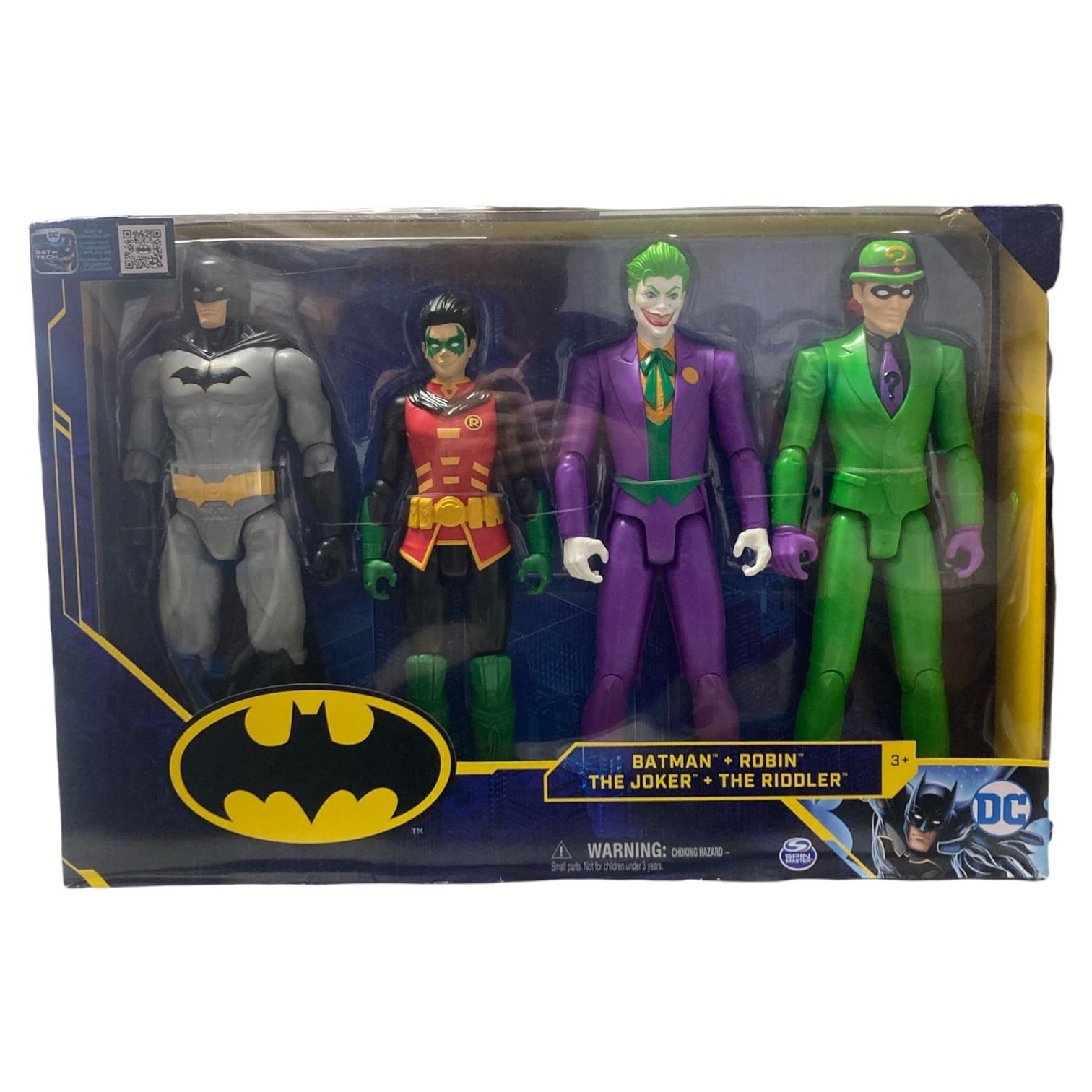 Batman 12-Inch Action Figures Set with Robin, Joker, Riddler