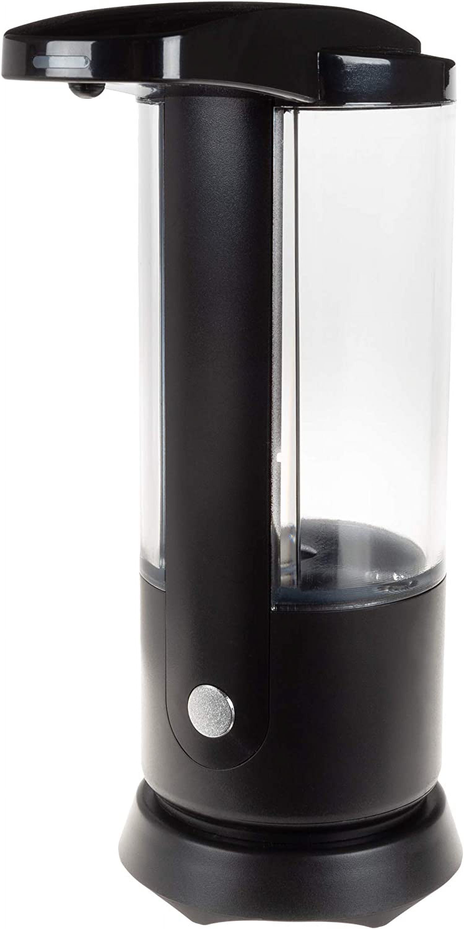 Black and Clear Automatic Touchless Soap Dispenser with Motion Sensor