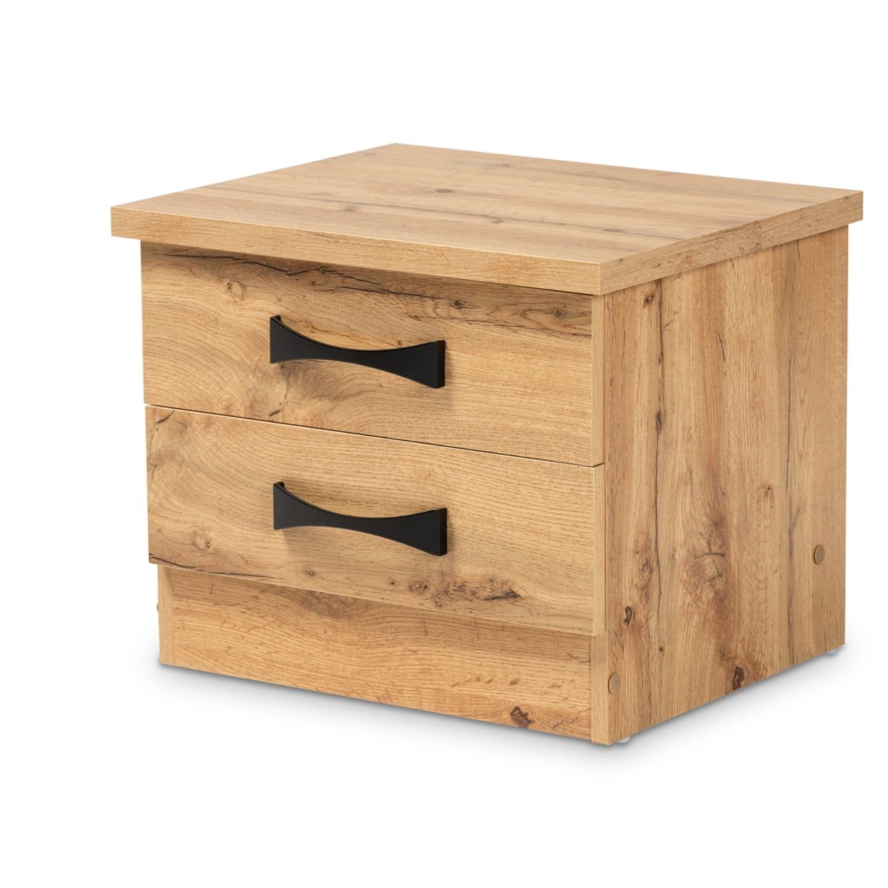 Colburn Oak Brown Engineered Wood 2-Drawer Nightstand