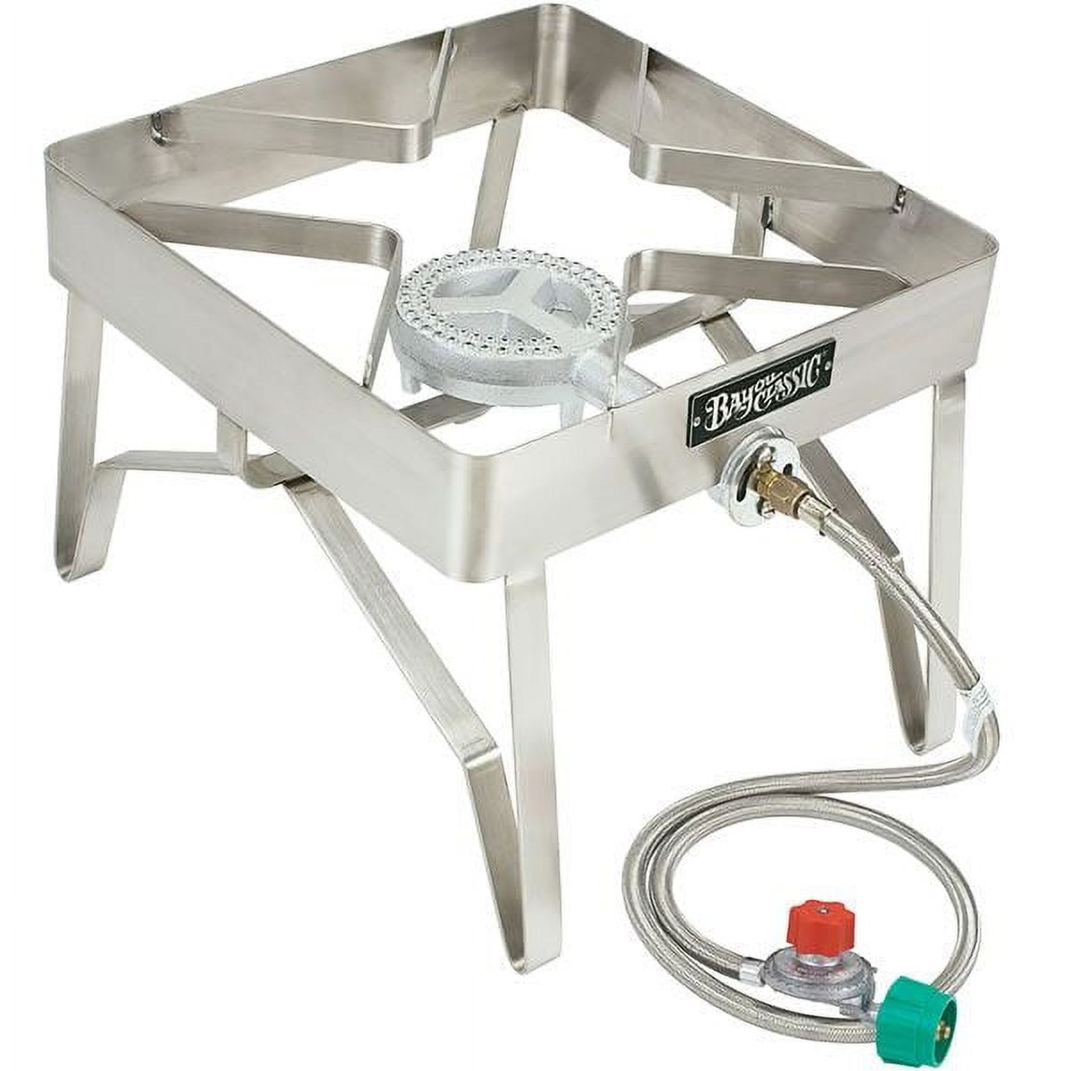 16-Inch Stainless Steel Outdoor Patio Stove with Cast Iron Burner