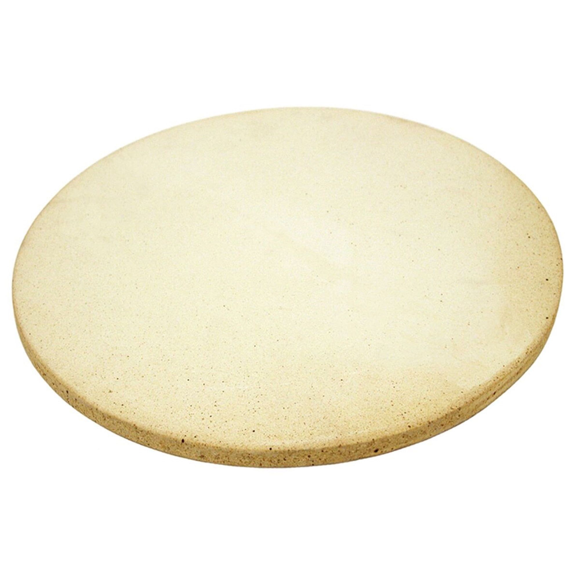 16-Inch Beige Ceramic Pizza Stone for Even Baking