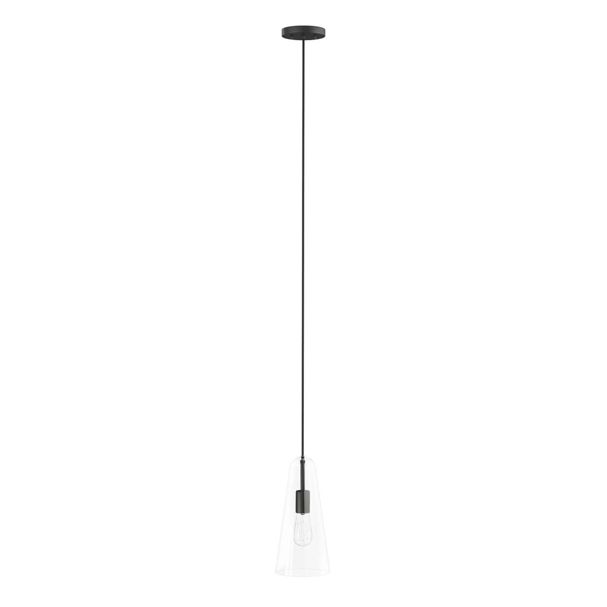 Beacon Black and Clear Glass LED Pendant Light
