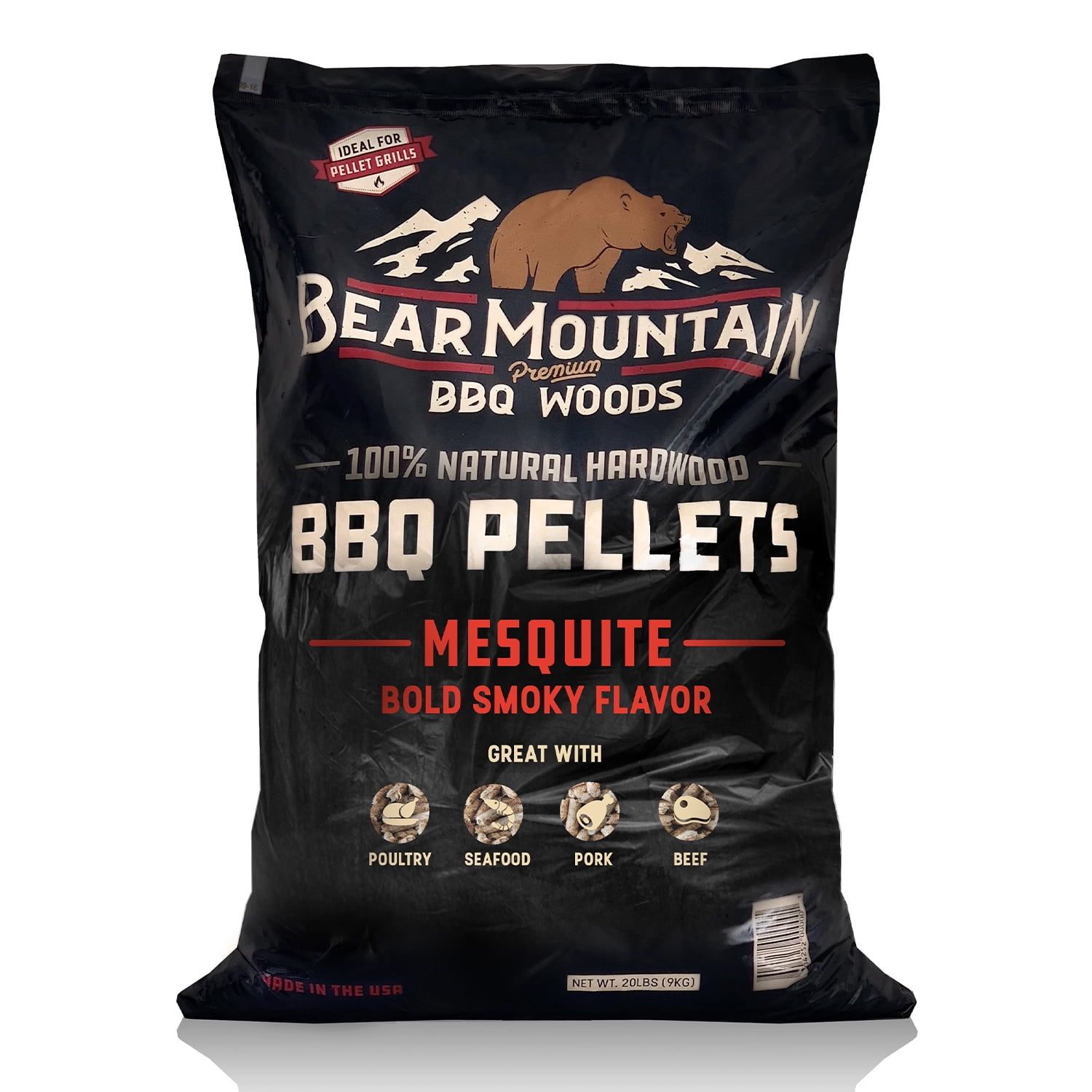 Bear Mountain 40 lb Mesquite BBQ Smoker Pellets