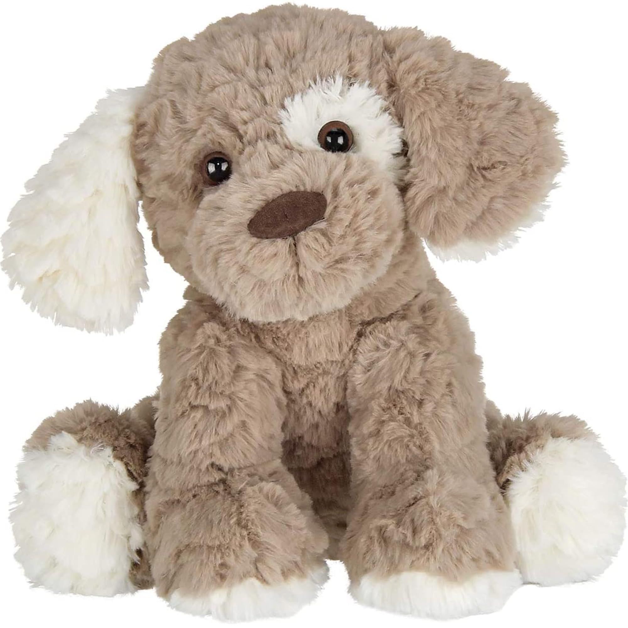 Bearington Beige and Brown 10.5 Inch Plush Puppy Dog