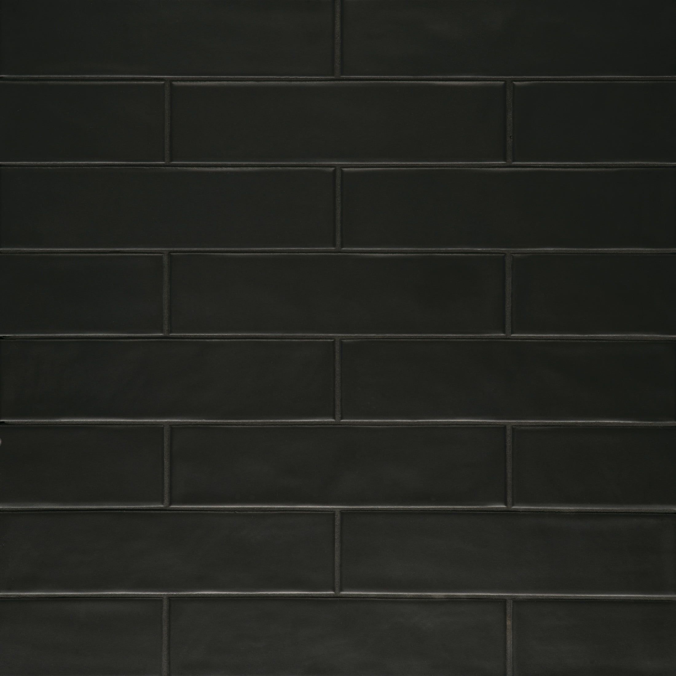 Clara Noir Matte Porcelain Rectangle Tile 3 x 11