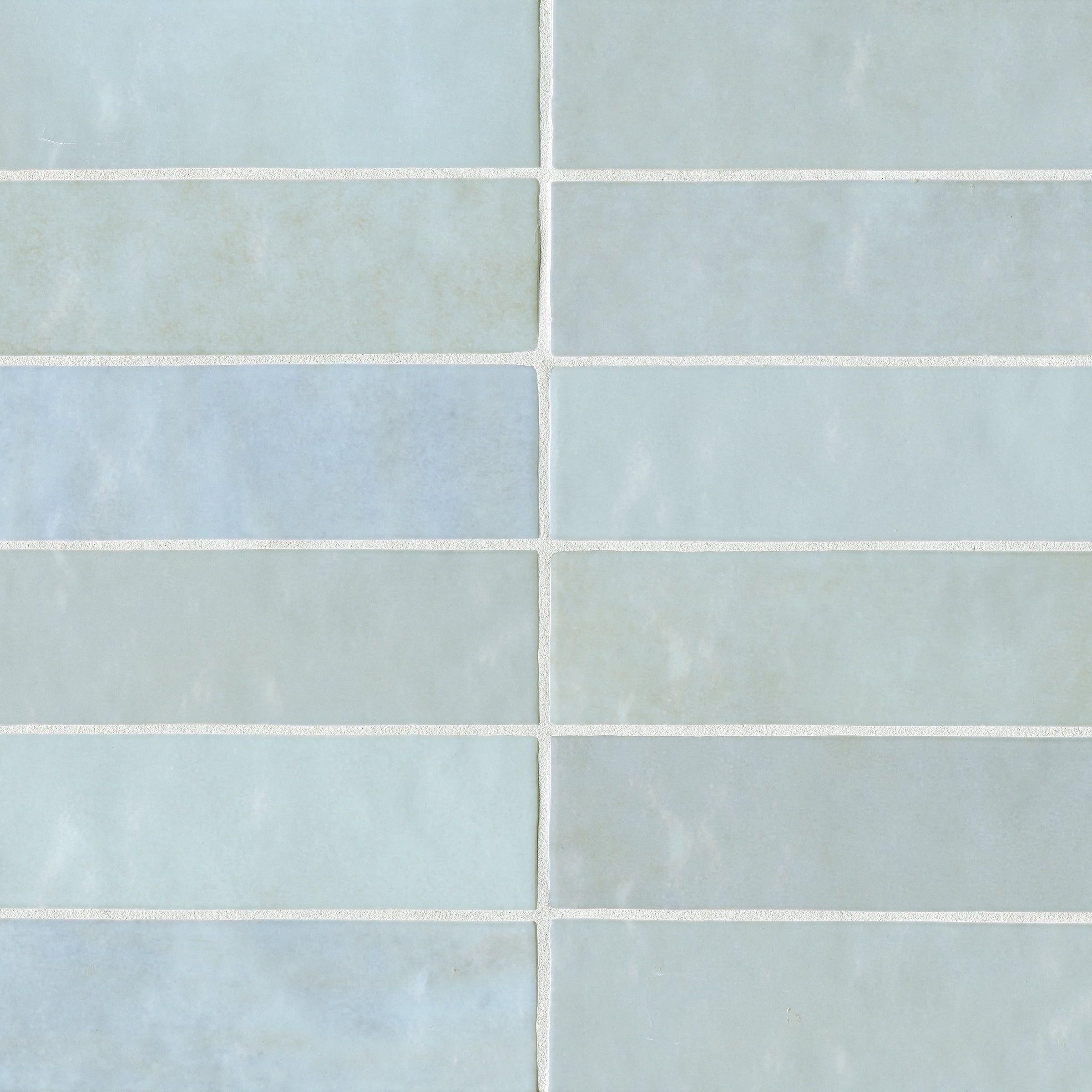 Cloe Baby Blue Glossy Ceramic Subway Wall Tile 2.5" x 8"