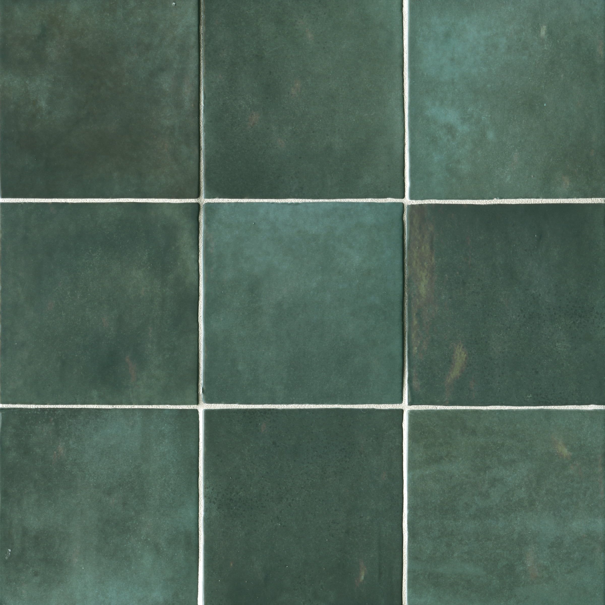 Cloe Green Gloss Ceramic Wall Tile 5" x 5" (57-Pack)