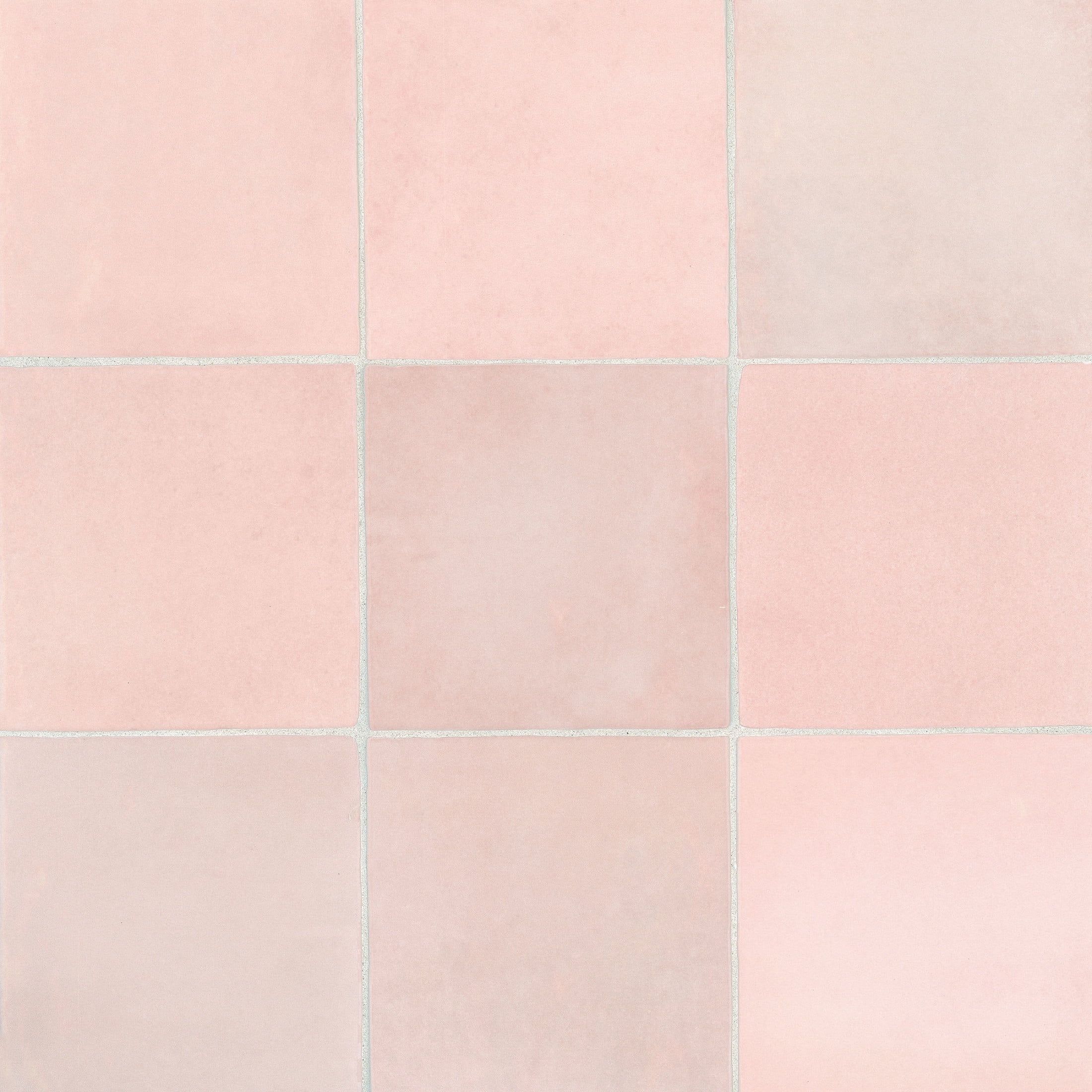 Pink Gloss Ceramic 5" x 5" Wall Tile Pack