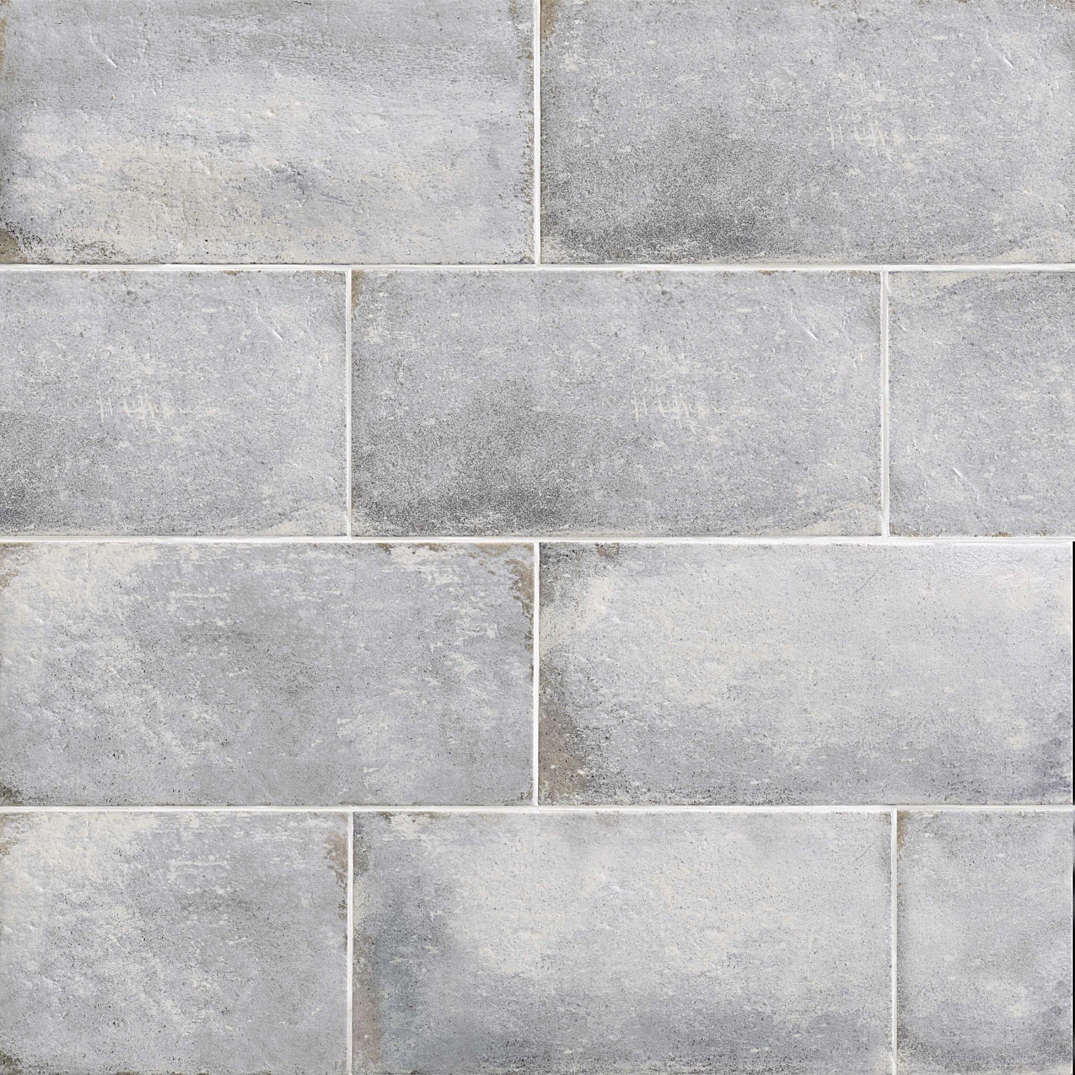 Atlantic Matte Gray Porcelain Rectangular Floor & Wall Tile