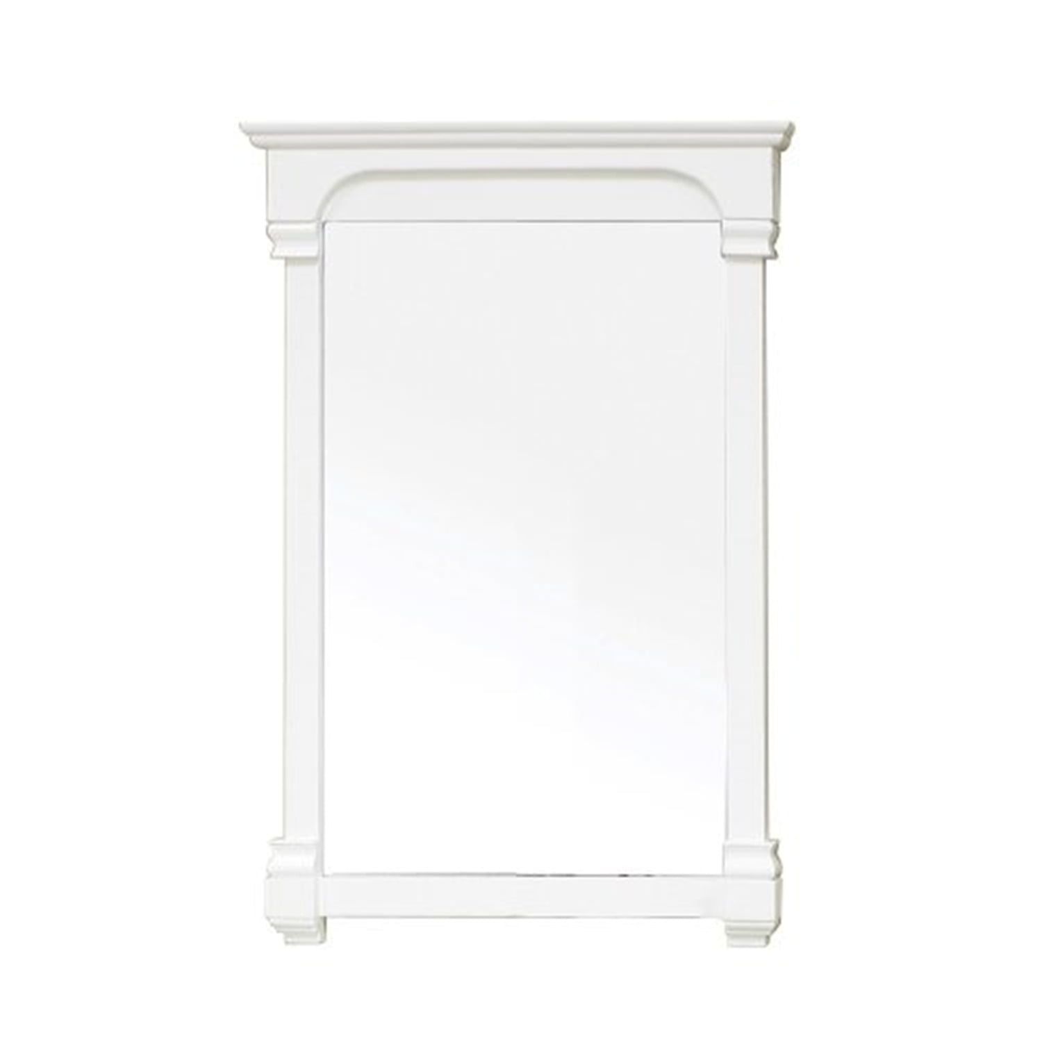 Cream White Full Length Rectangular Wood Wall Mirror