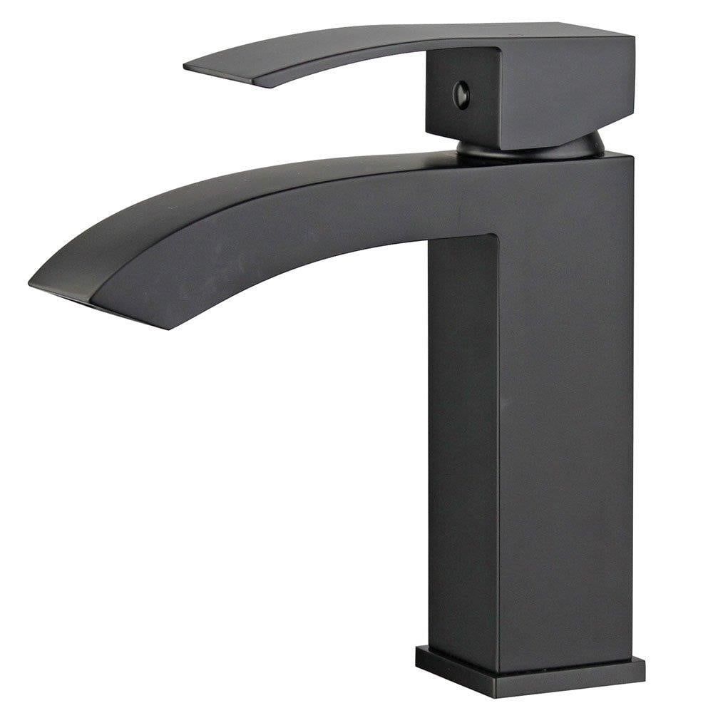 Cordoba Modern Black Stainless Steel Bathroom Vanity Faucet