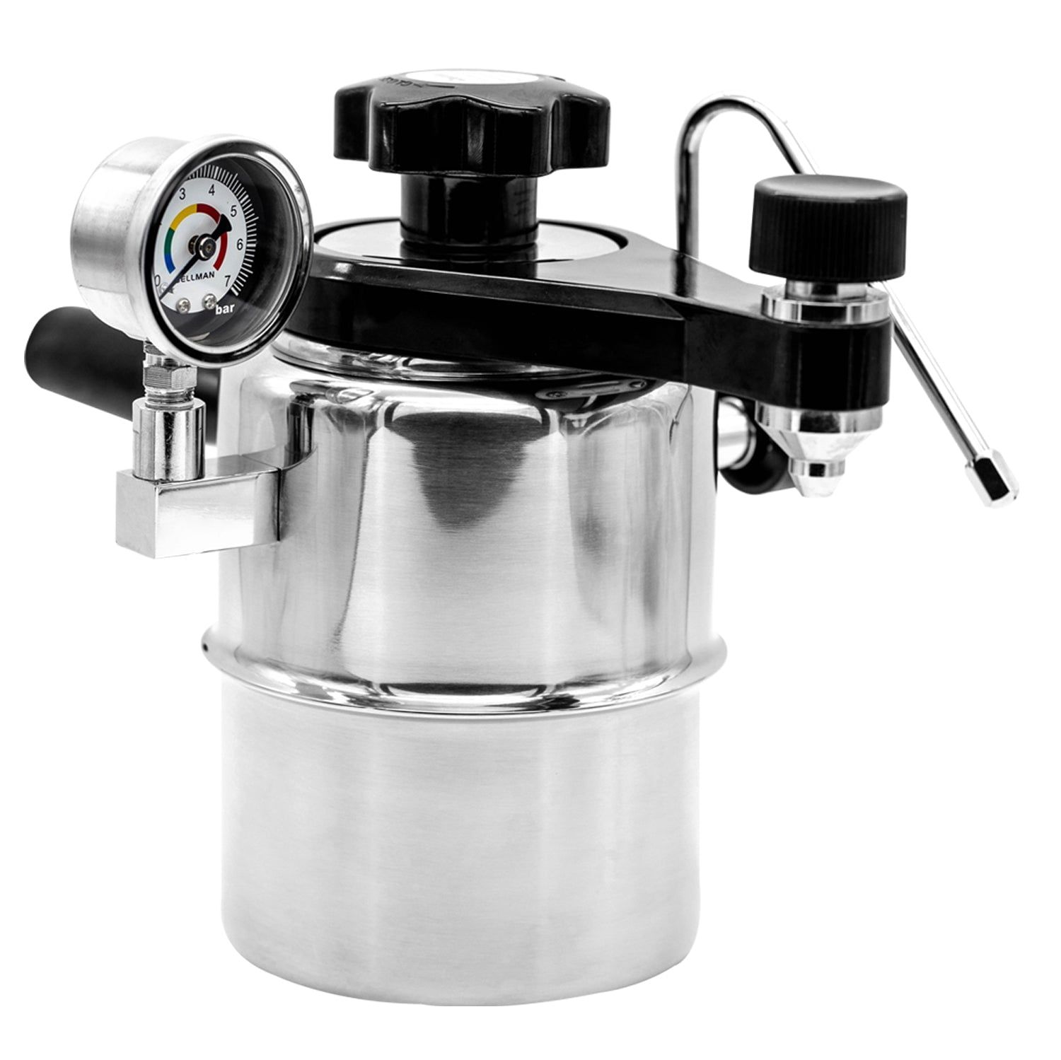 Stainless Steel Stovetop Espresso Maker with Pressure Gauge