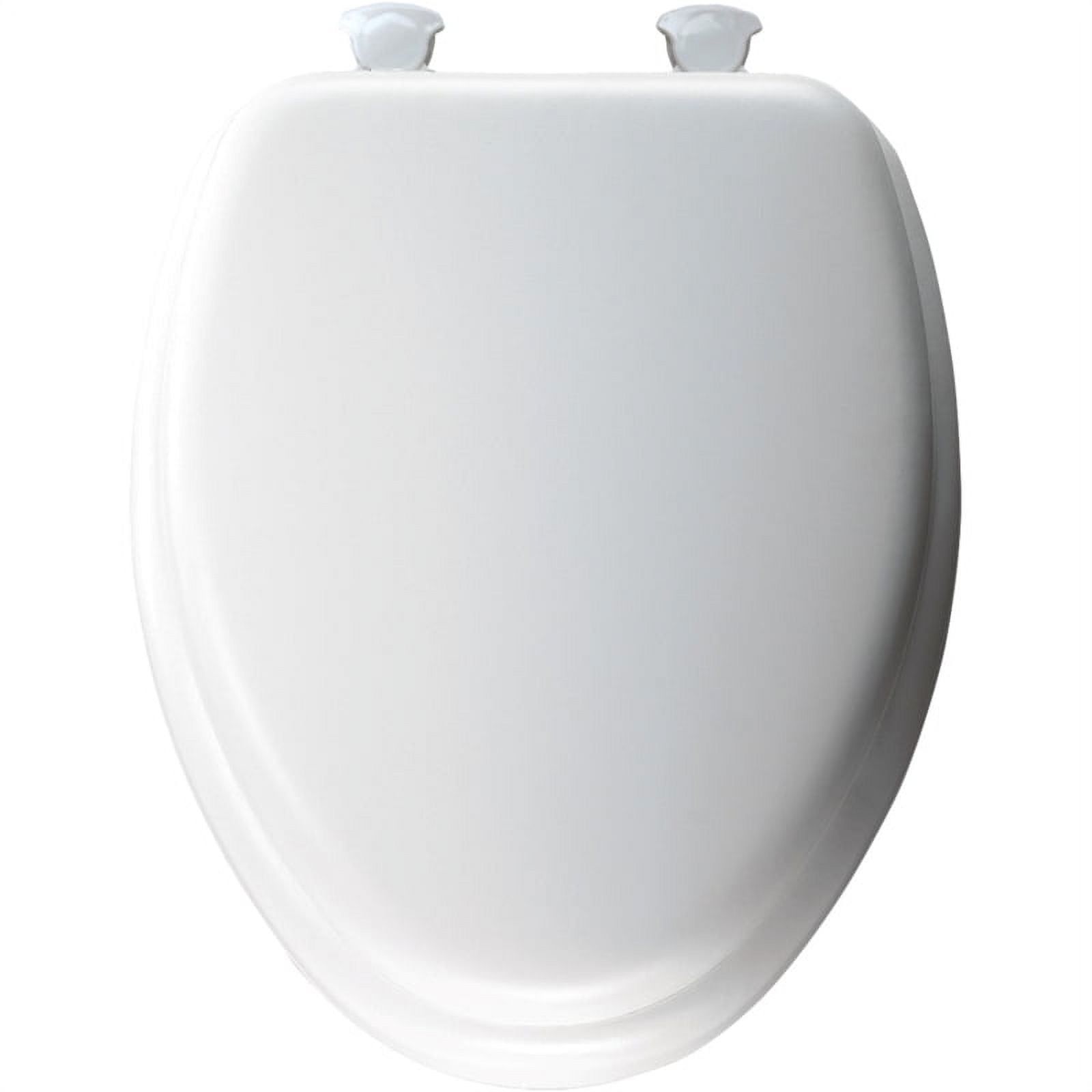 Mayfair White Elongated Soft Padded Toilet Seat