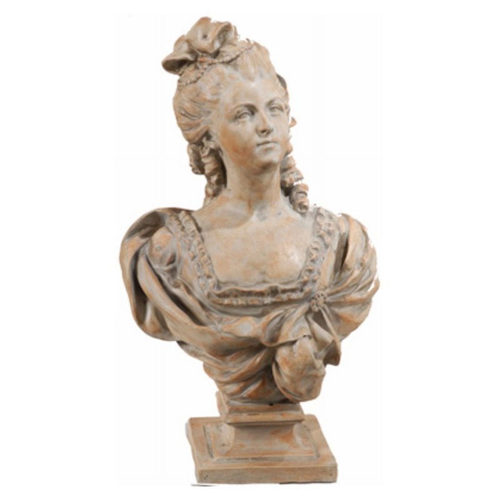 Spring Essence 25.5" Artful Female Sculpture Bust in Brown